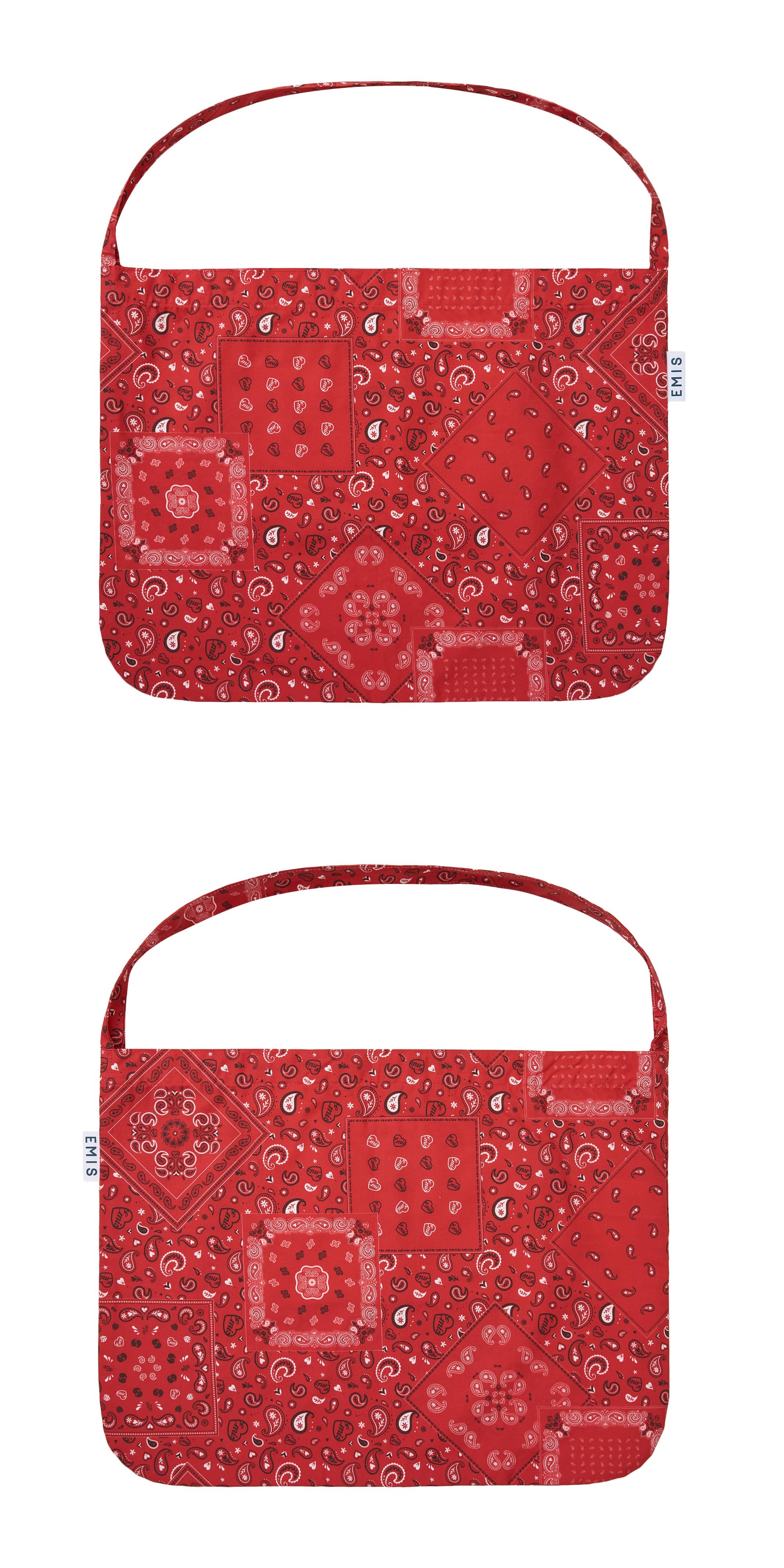 EMIS Logo Paisley Eco Bag-Red