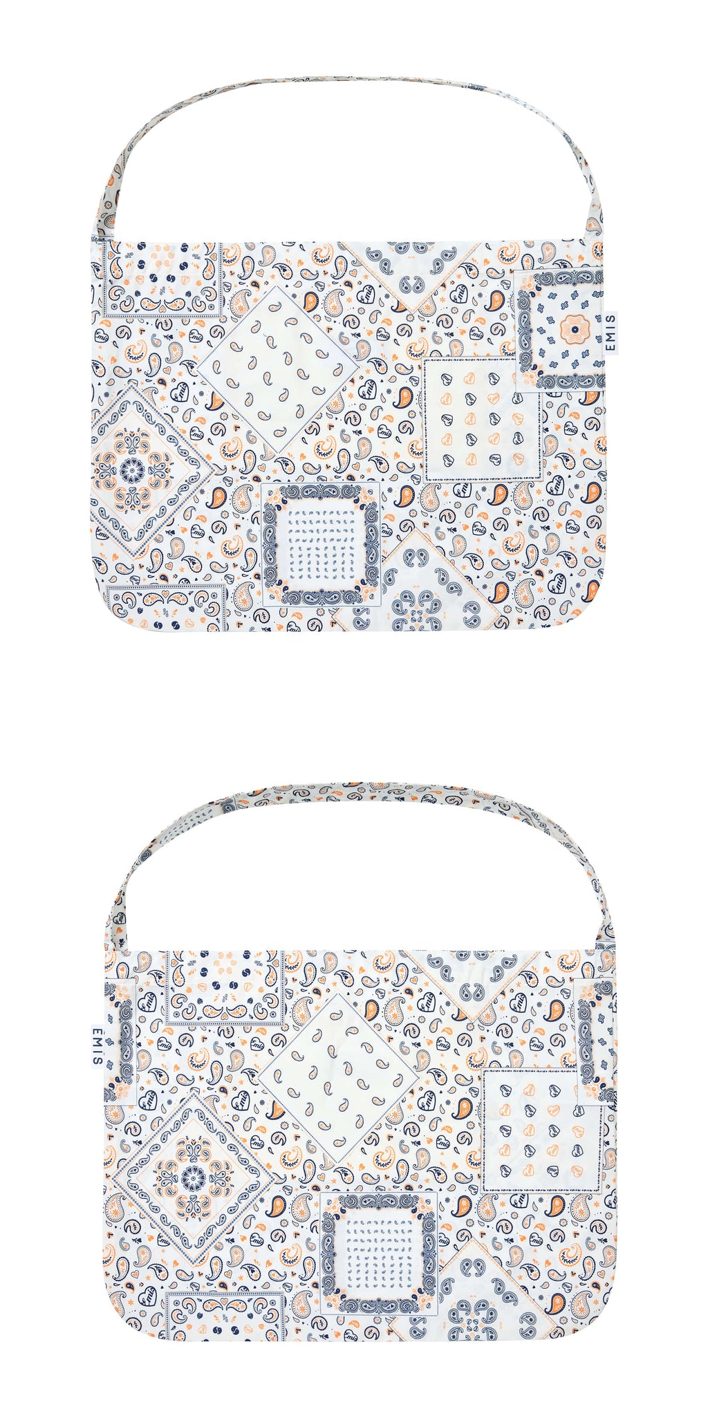 EMIS Logo Paisley Eco Bag-White
