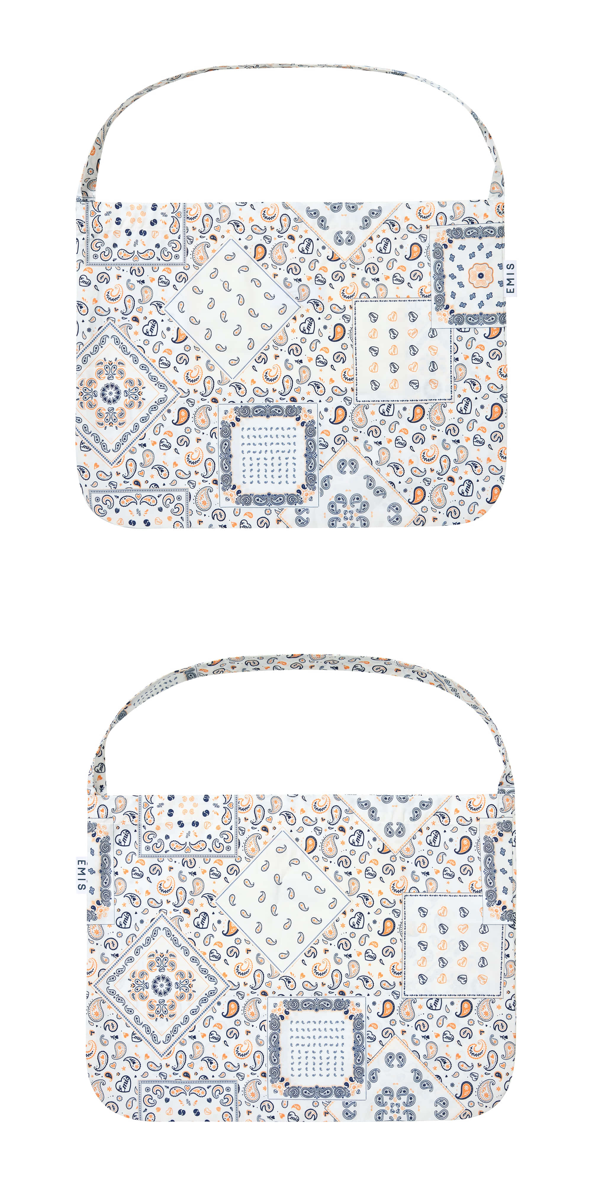 EMIS Logo Paisley Eco Bag-White
