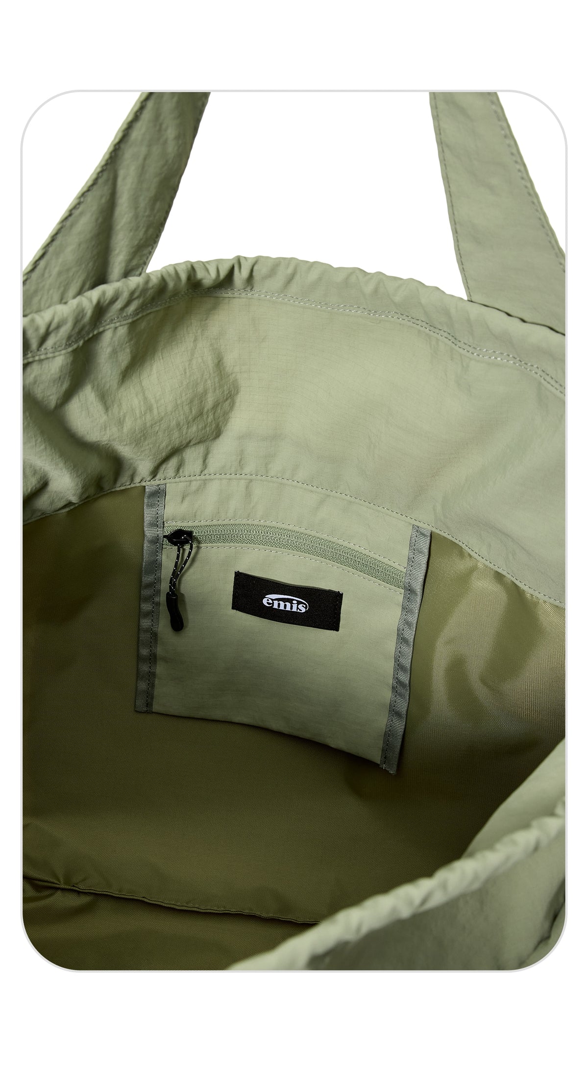 Emis Mesh Nylon Shoulder Bag-Olive