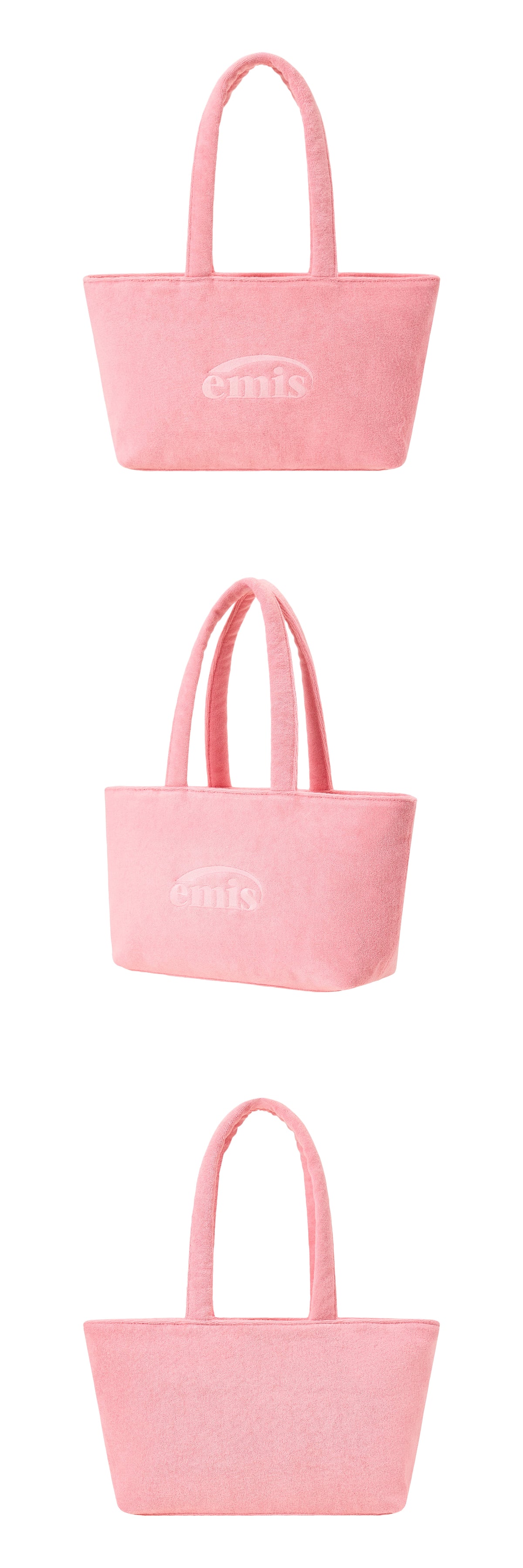 Emis Terry Square Shoulder Bag-Pink