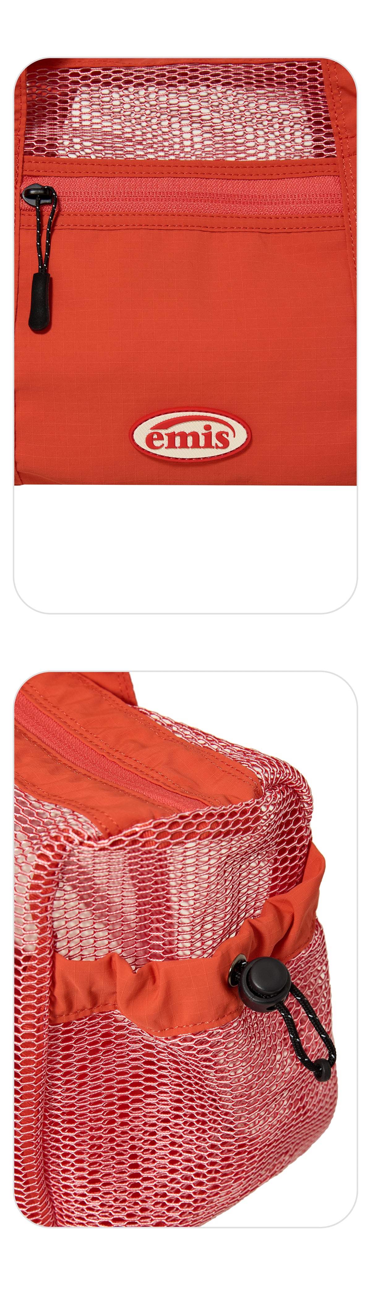Emis Mesh Duffle Bag-Red