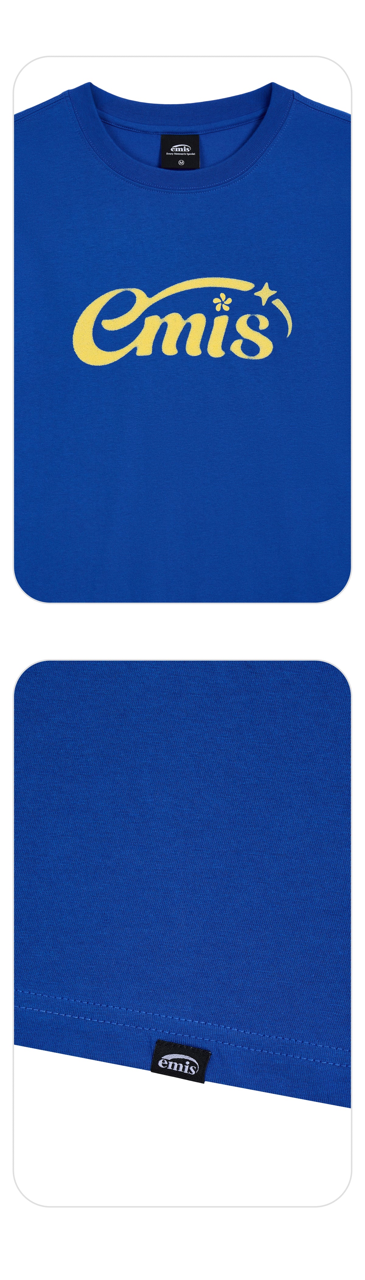 Emis Halo Logo T-Shirt-Cobalt Blue