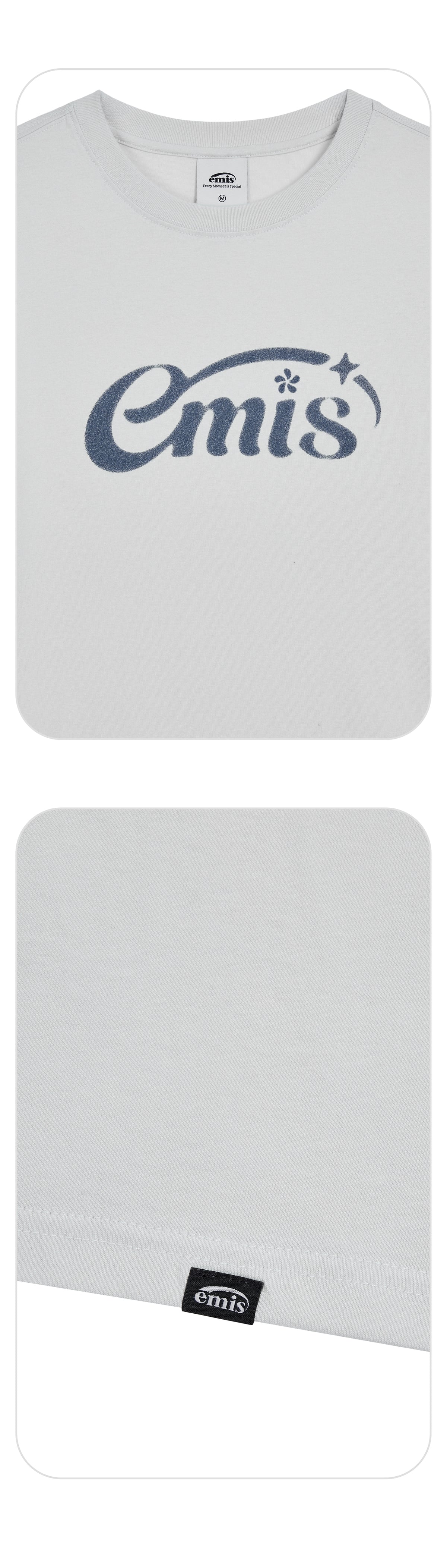 EMIS Halo Logo T-Shirt-Light Gray