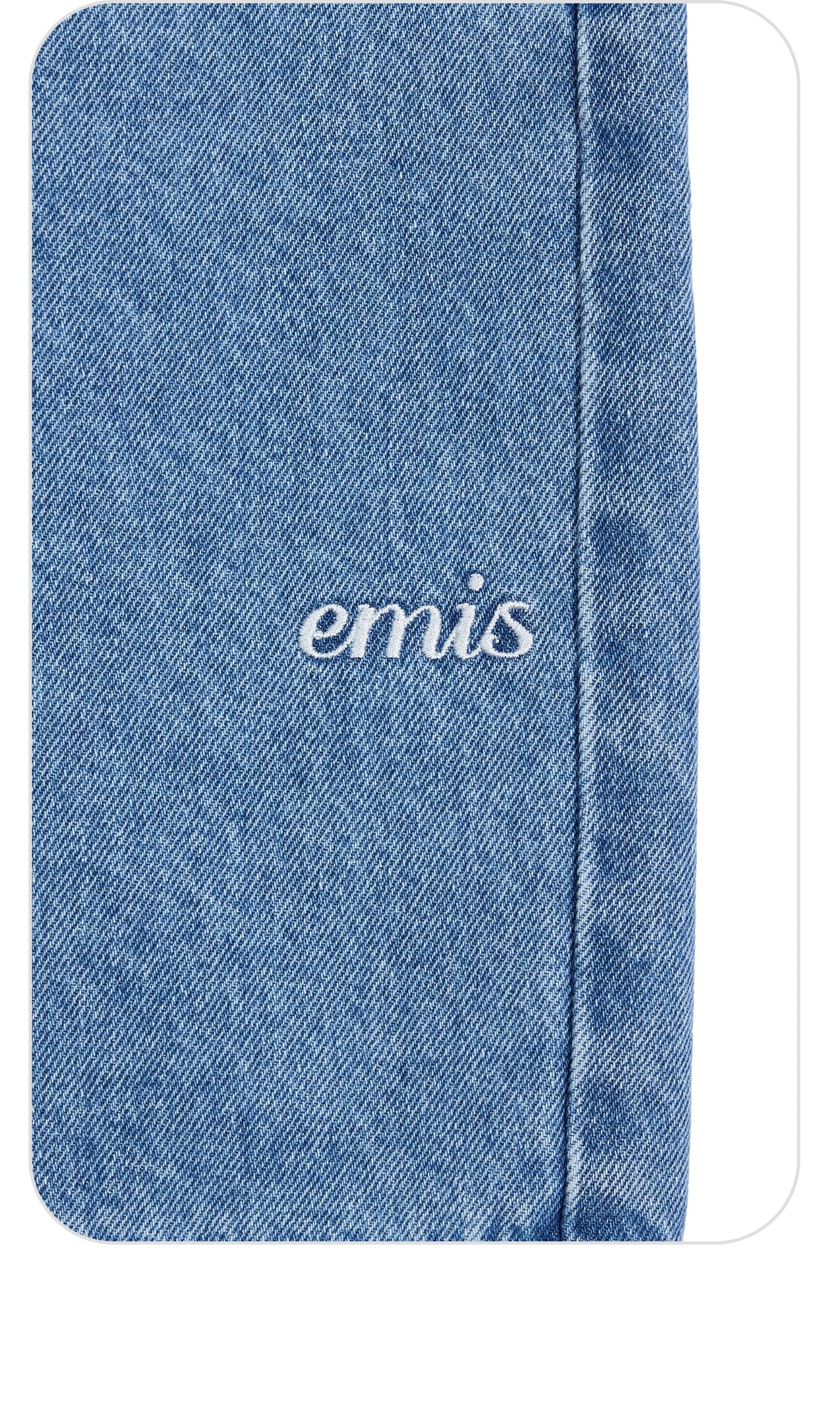 EMIS Paisley Denim Shorts-Blue