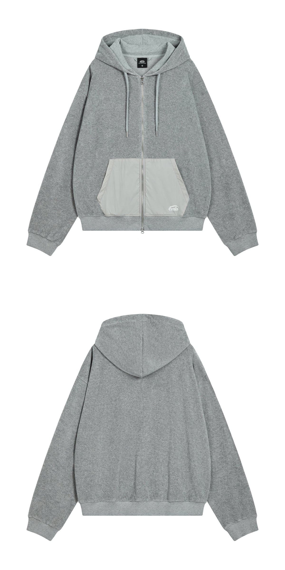 Emis Terry Hood Jumper-Gray