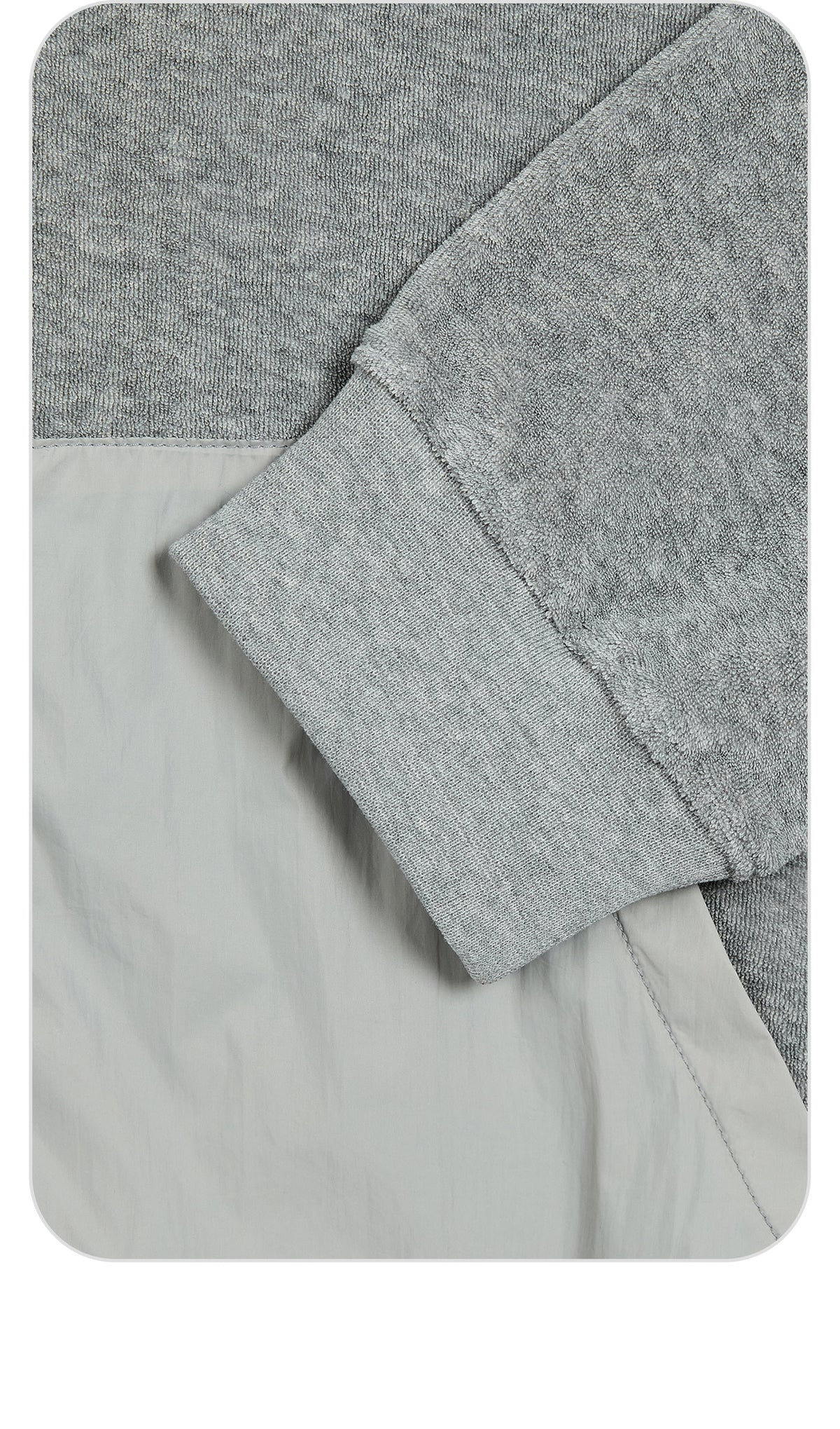 Emis Terry Hood Jumper-Gray