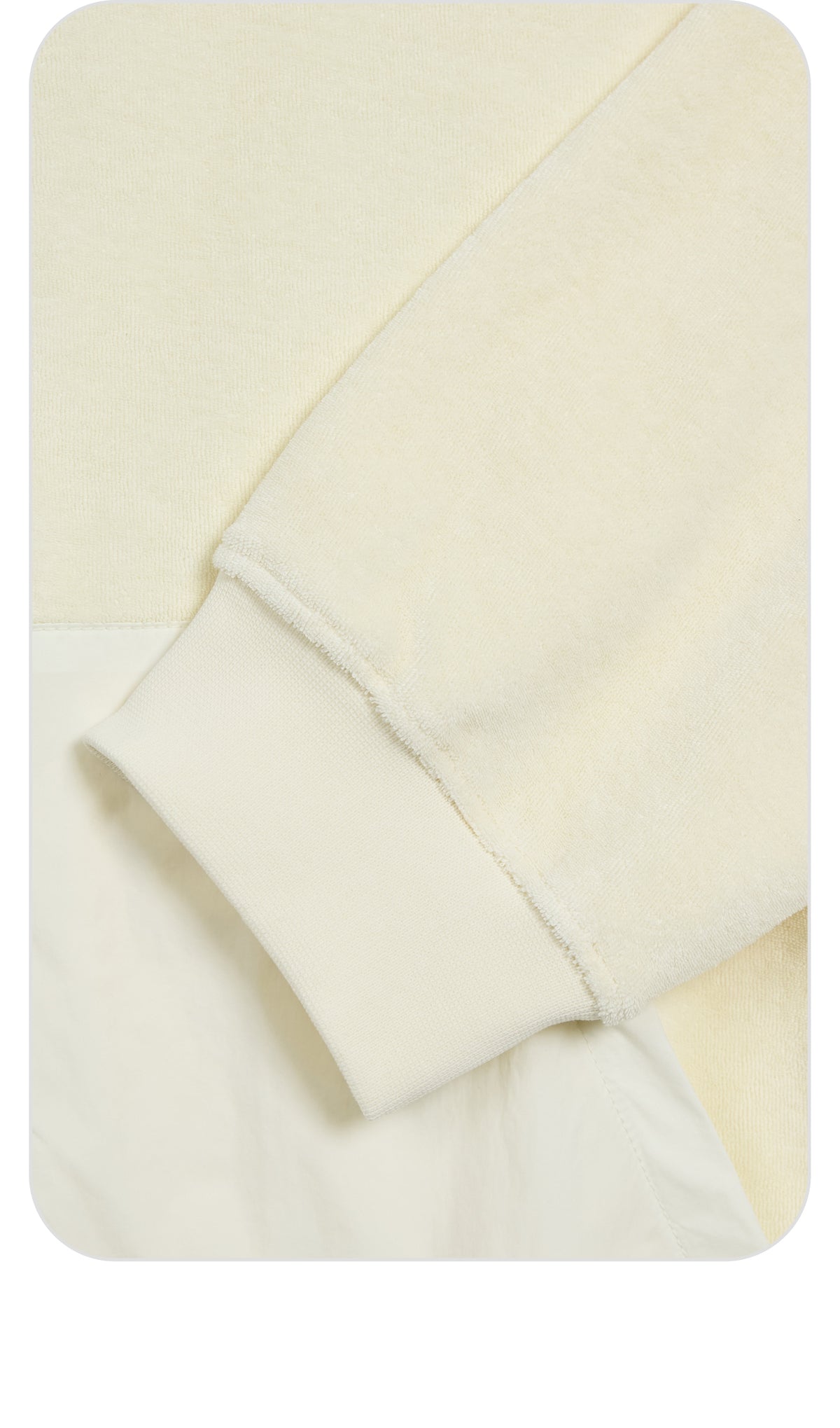Emis Terry Hood Jumper-Ivory