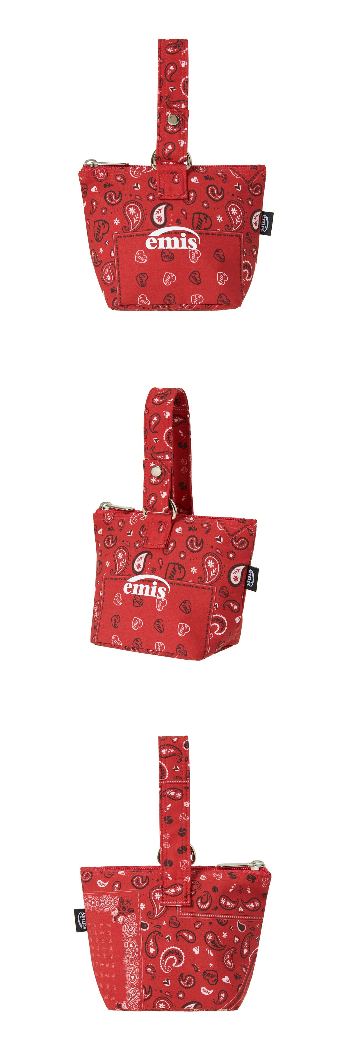 EMIS Paisley Mini Pouch-Red
