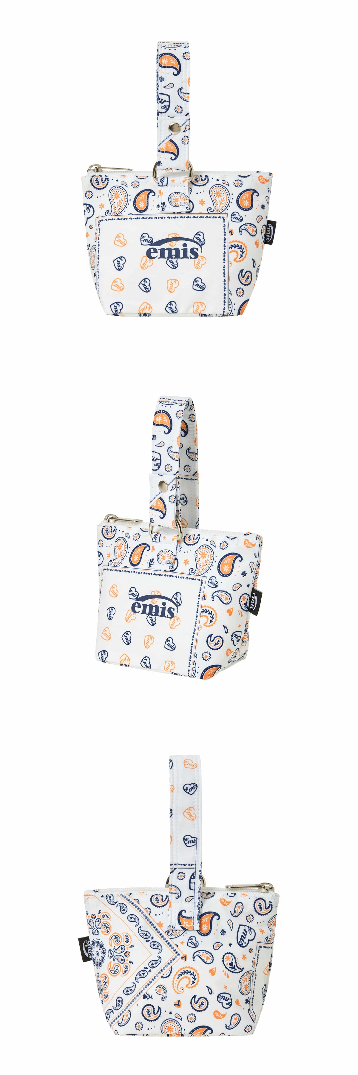 EMIS Paisley Mini Pouch-White