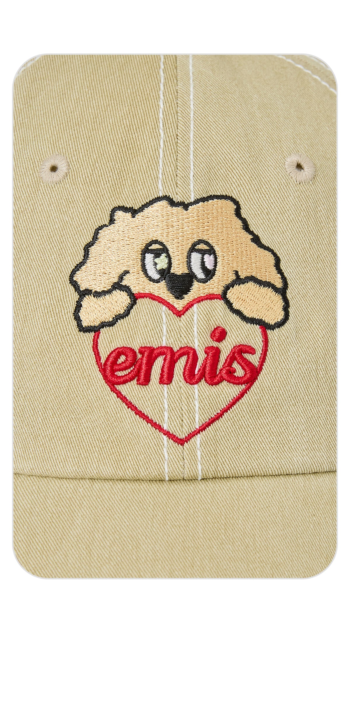 Emis Misugi Love EMIS Ball Cap-Beige