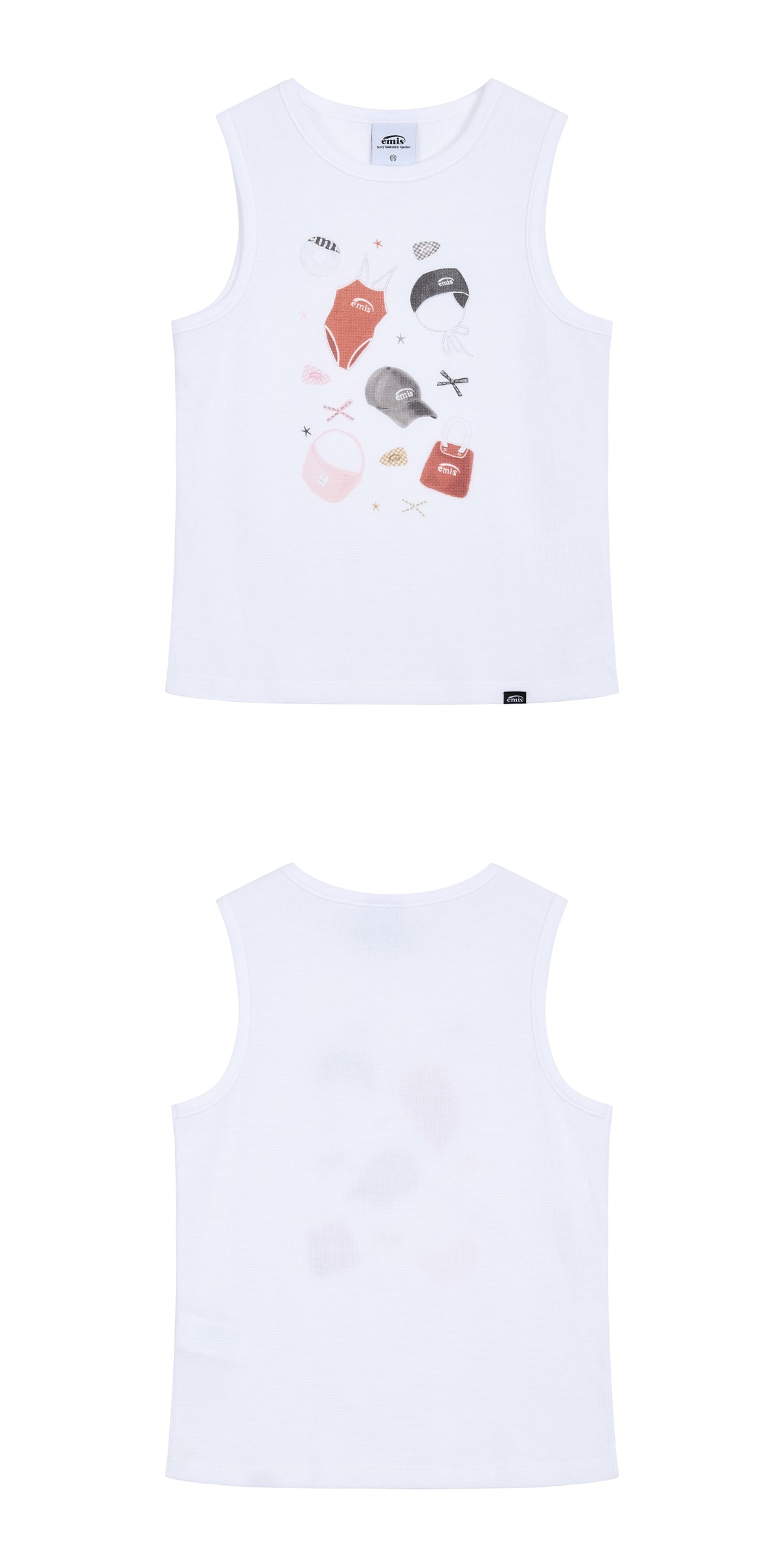 Emis Summer Favorite Sleeveless Top-White