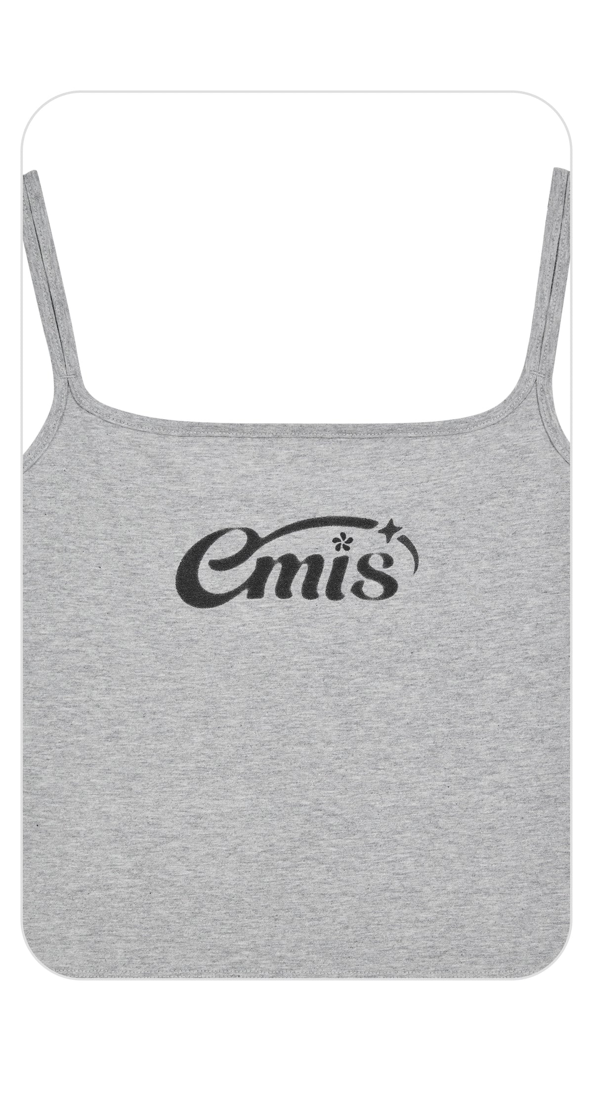 Emis Halo Logo Double Sleeveless Top-Gray