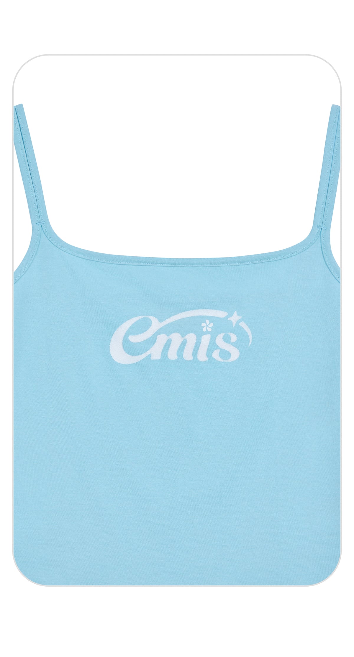 Emis Halo Logo Double Sleeveless Top-Sky Blue