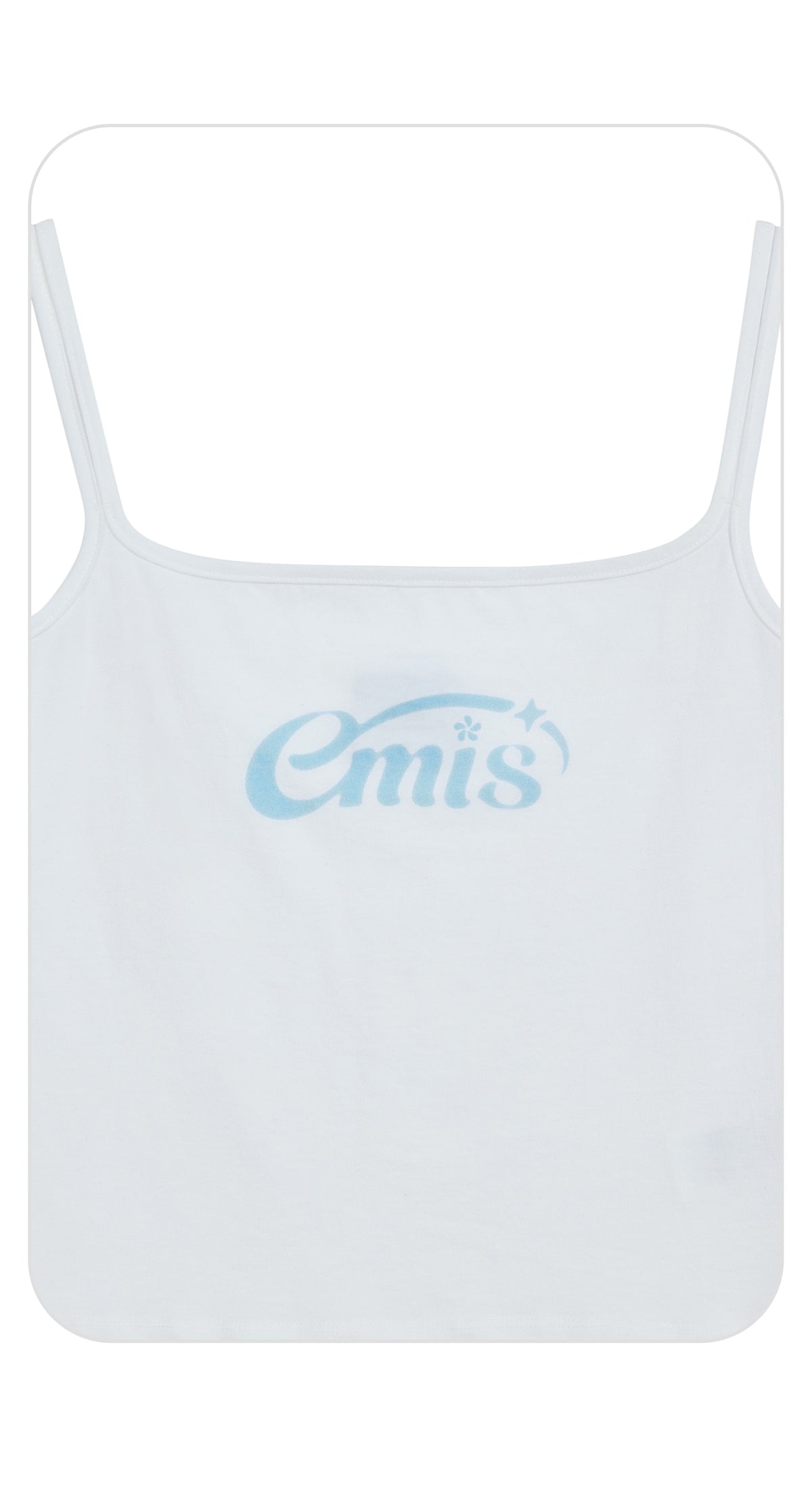 Emis Halo Logo Double Sleeveless Top-White