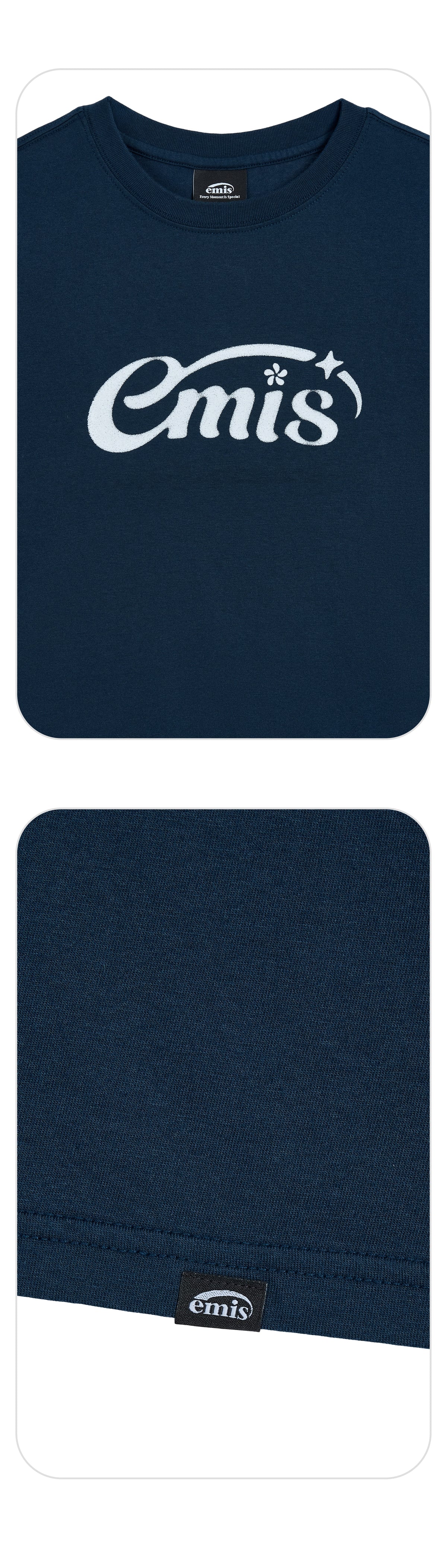 EMIS Halo Logo T-Shirt-Navy