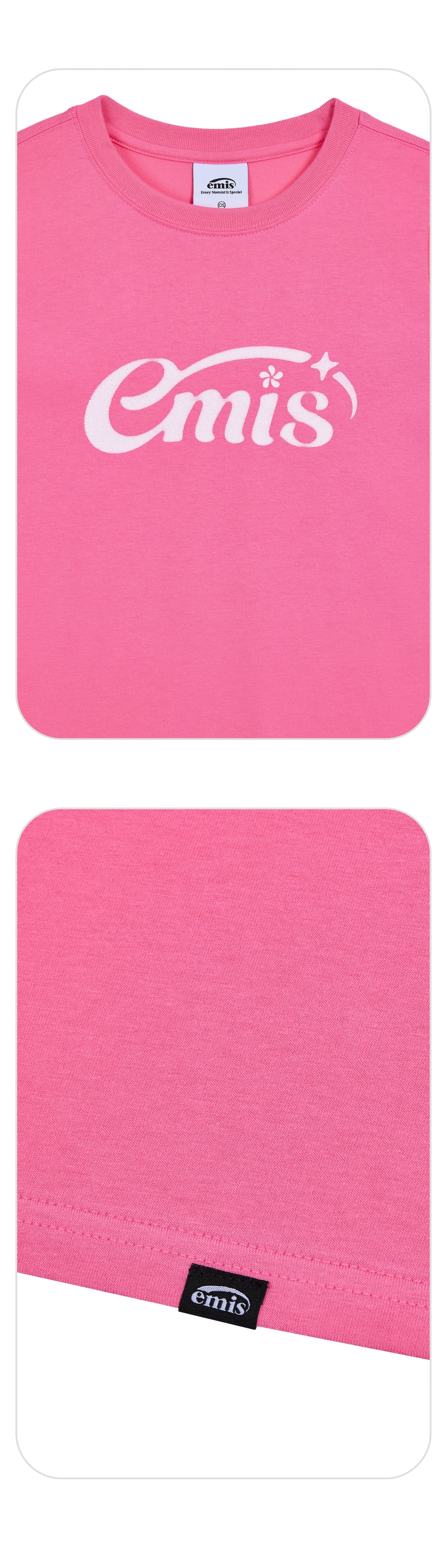 EMIS Halo Logo T-Shirt-Pink