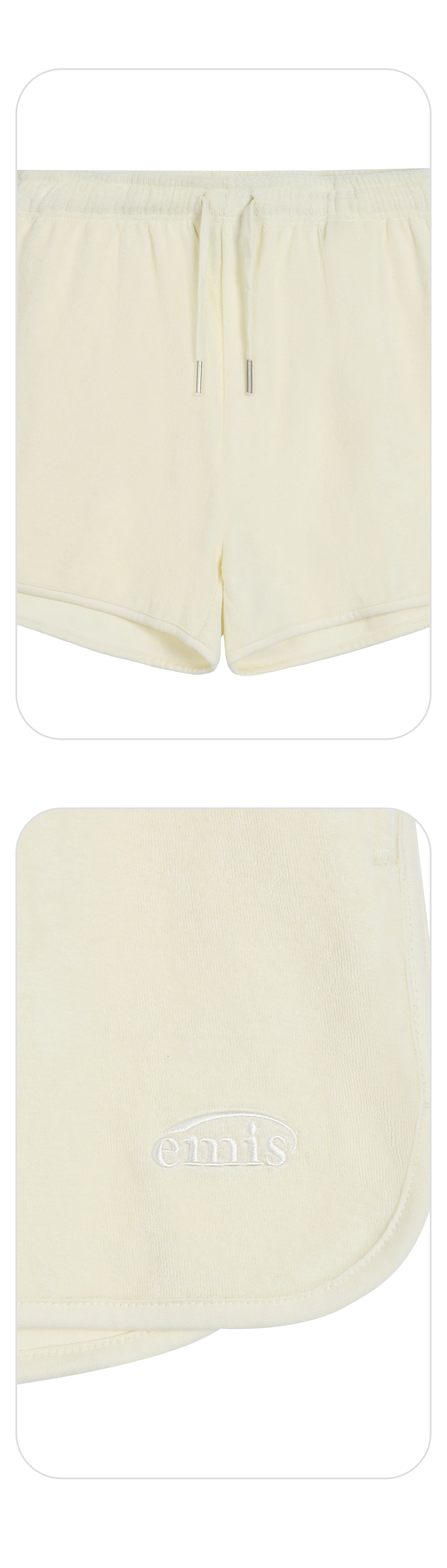 Emis Terry Shorts-Ivory