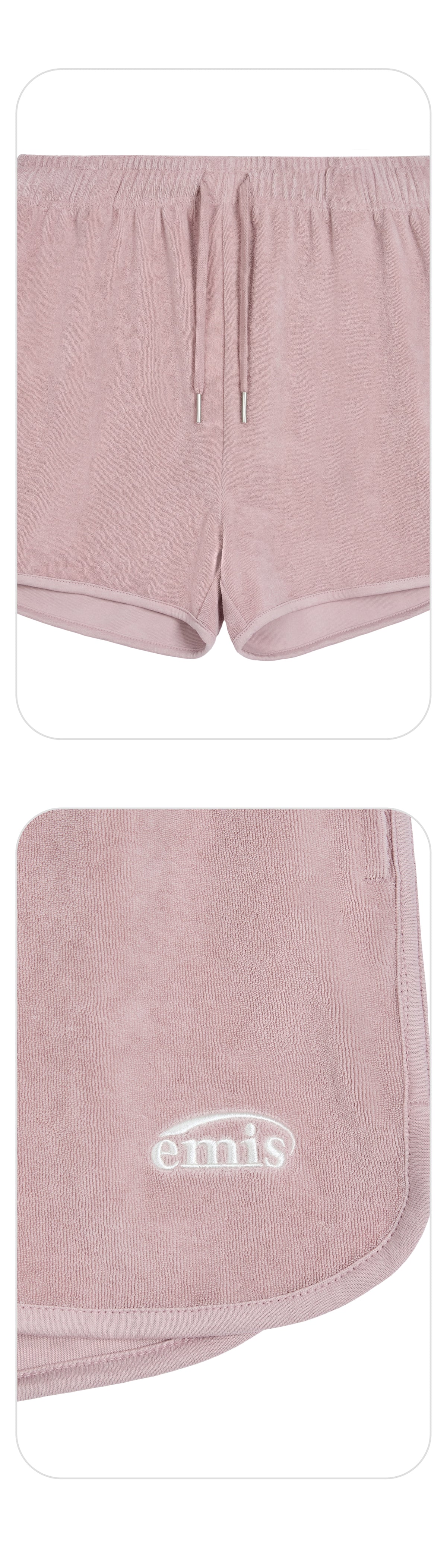 Emis Terry Shorts-Pink