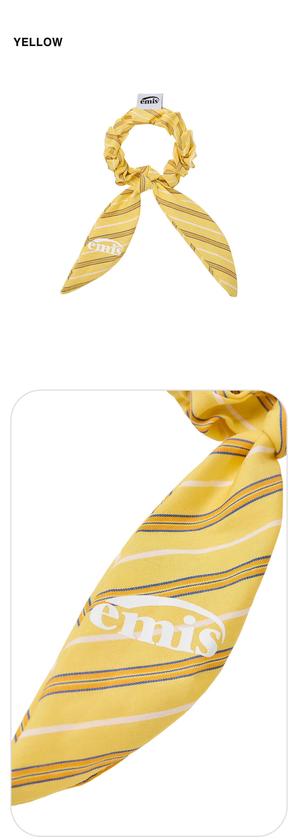 Emis Stripe Scrunchie Bundle (YE/PK/BU)