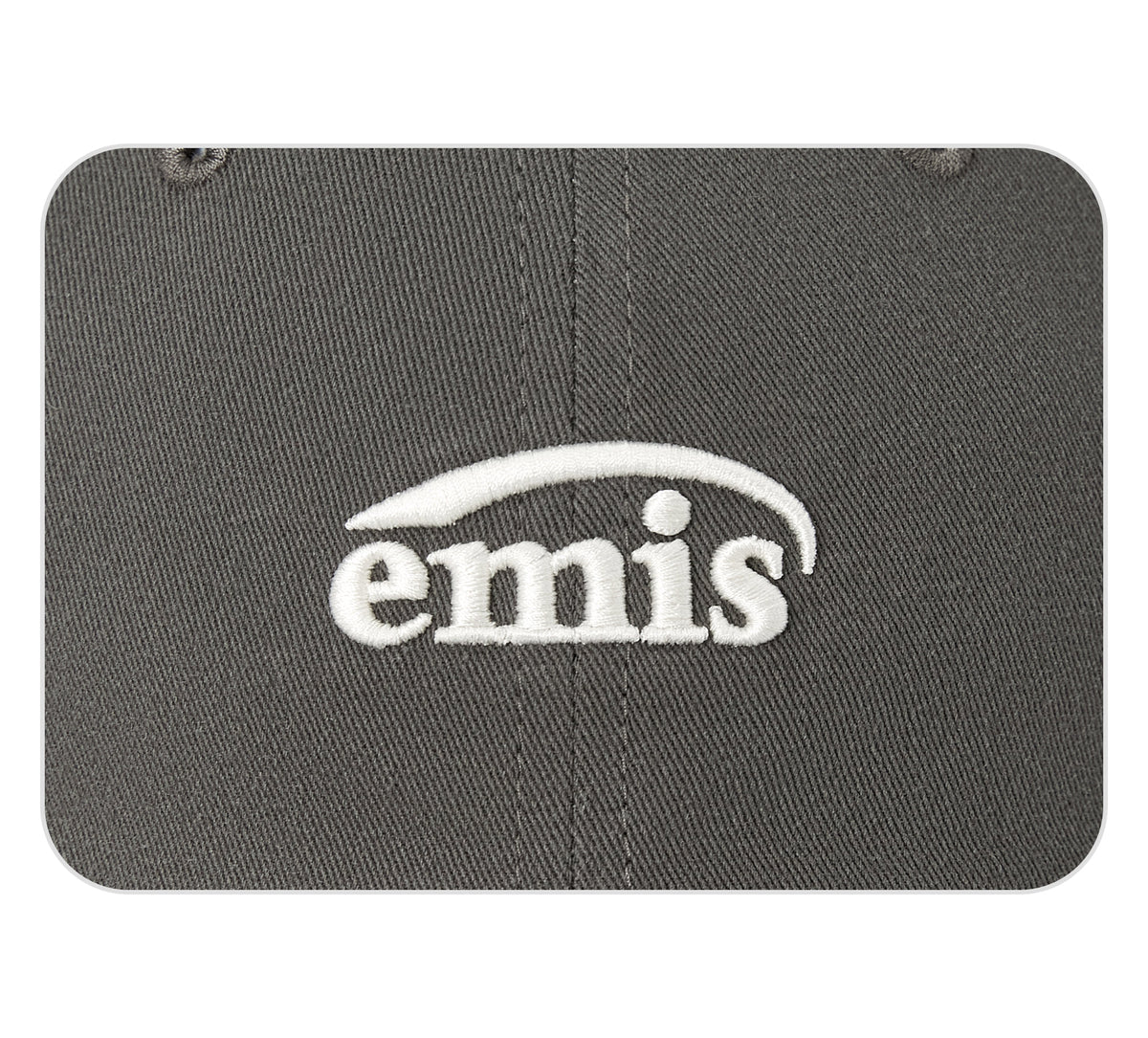 Emis Small Logo Ball Cap-Gray