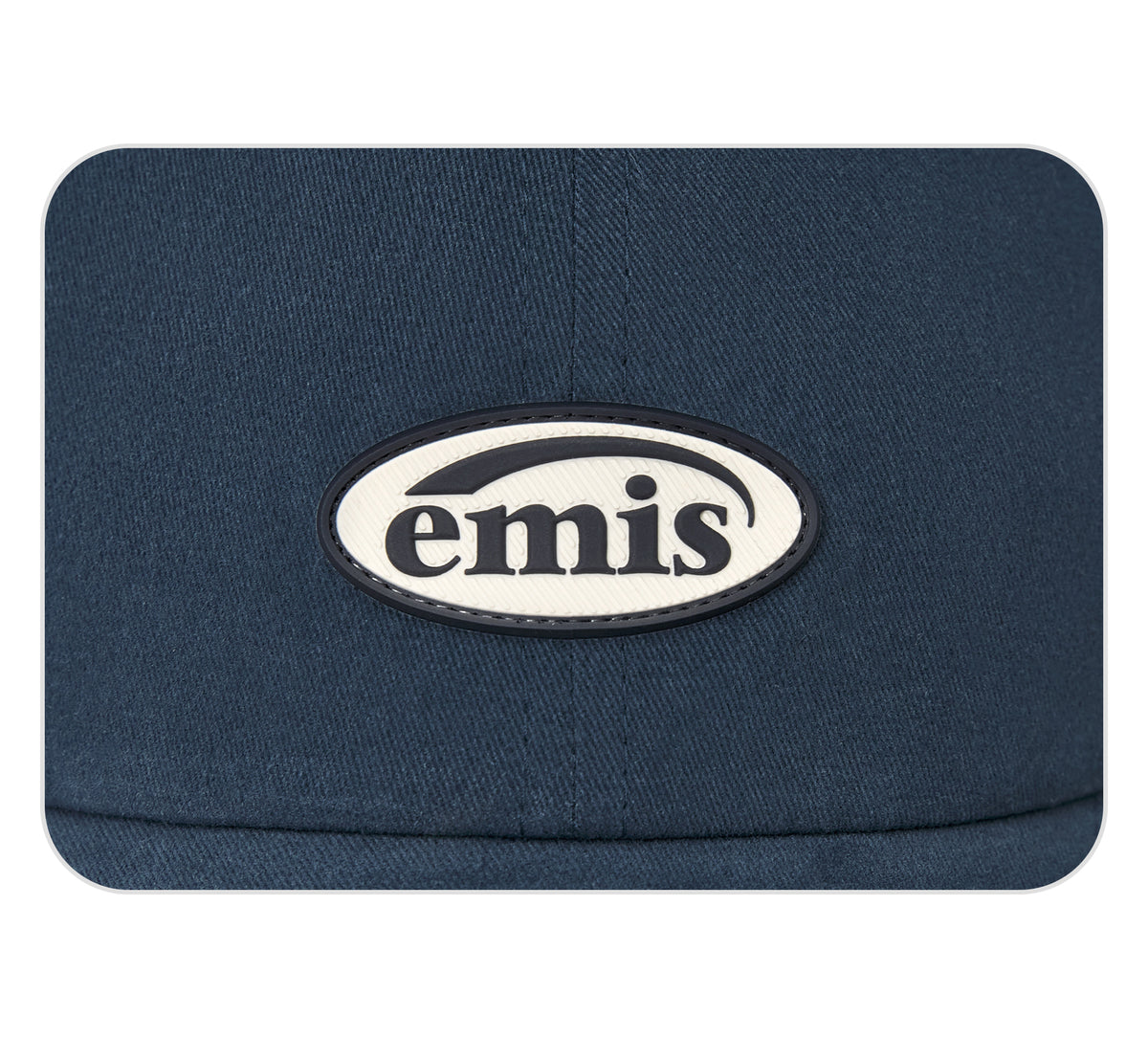 EMIS Mini Rubber Patch Brushed Ball Cap-Navy
