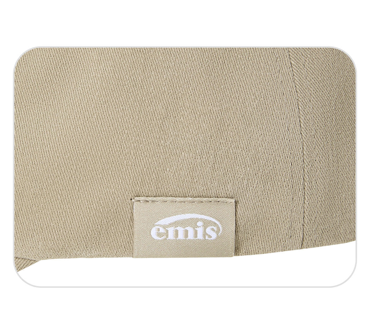 EMIS Tag Brushed Ball Cap-Beige
