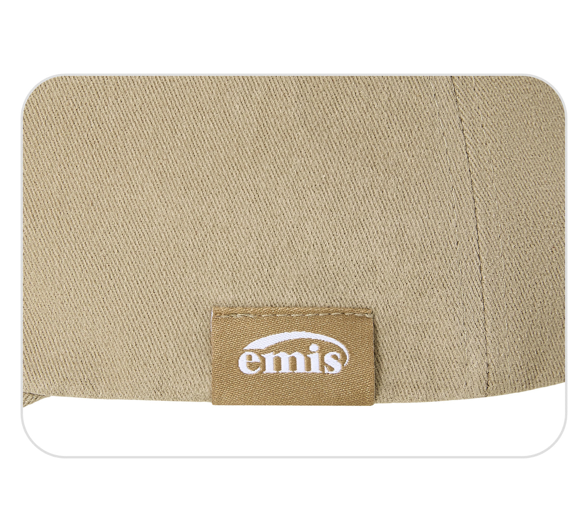 EMIS Tag Brushed Ball Cap-Dark Beige