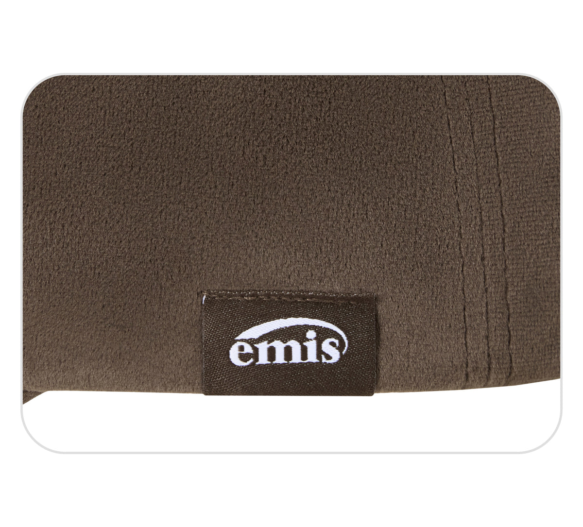 EMIS Tag Velvet Ball Cap-Brown