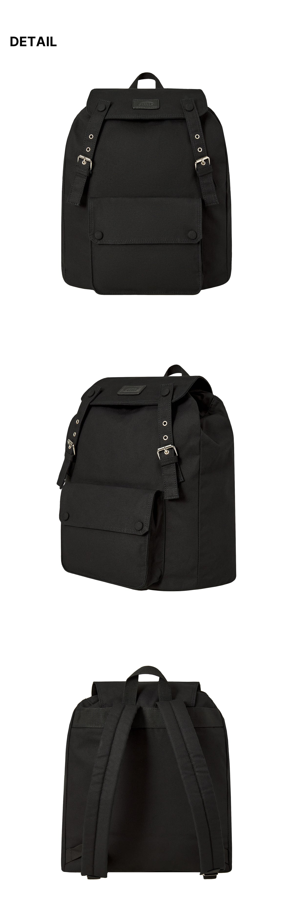 Emis Oxford Cargo Backpack-Black