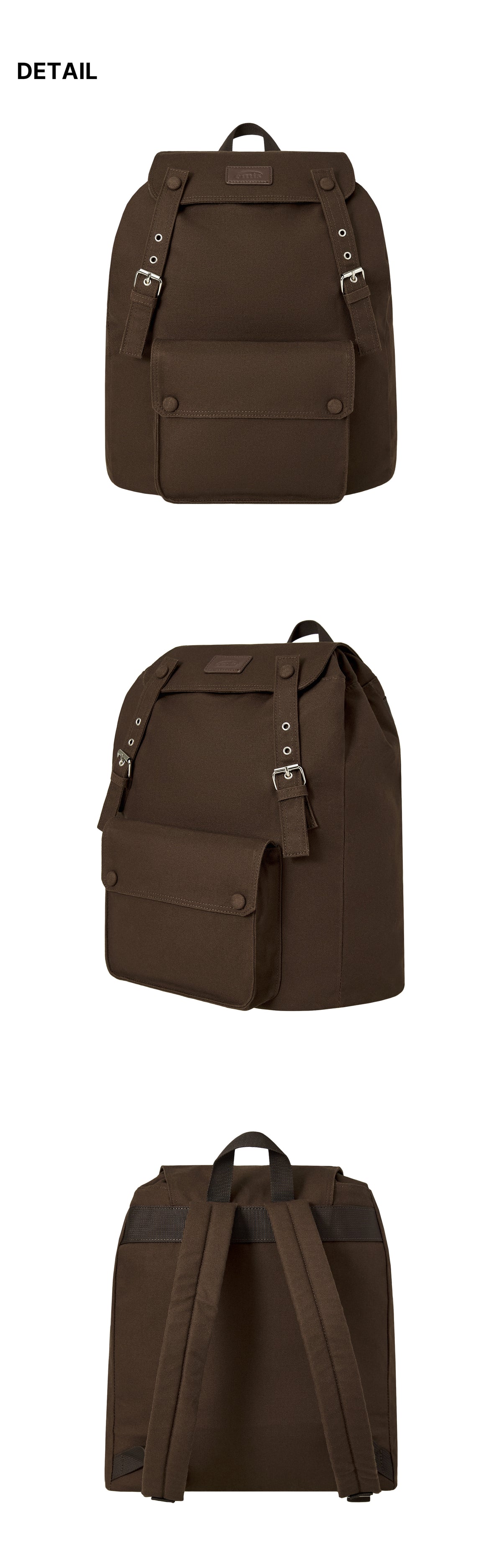 Emis Oxford Cargo Backpack-Brown