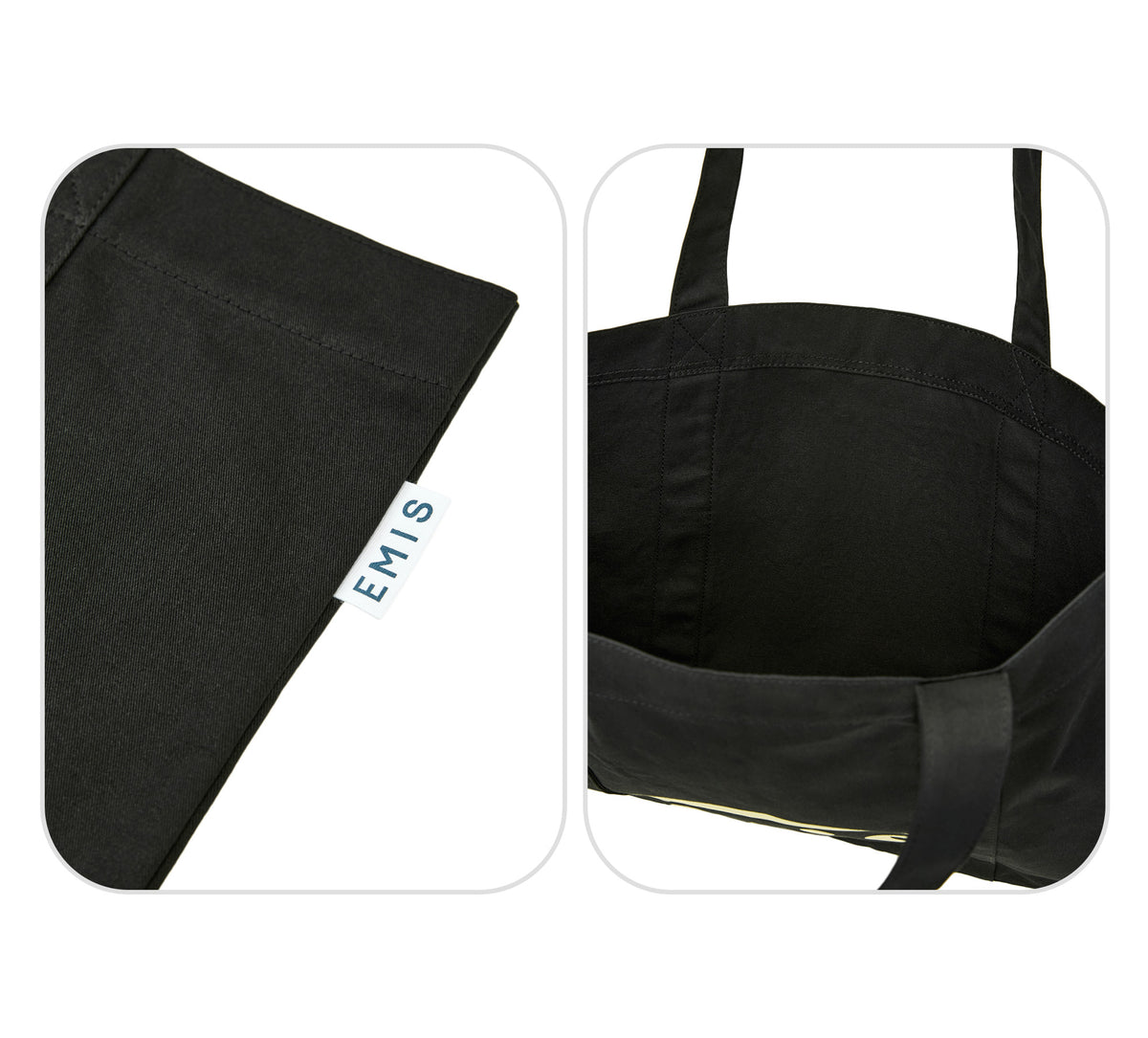 Emis Logo Palette Eco Bag-Black