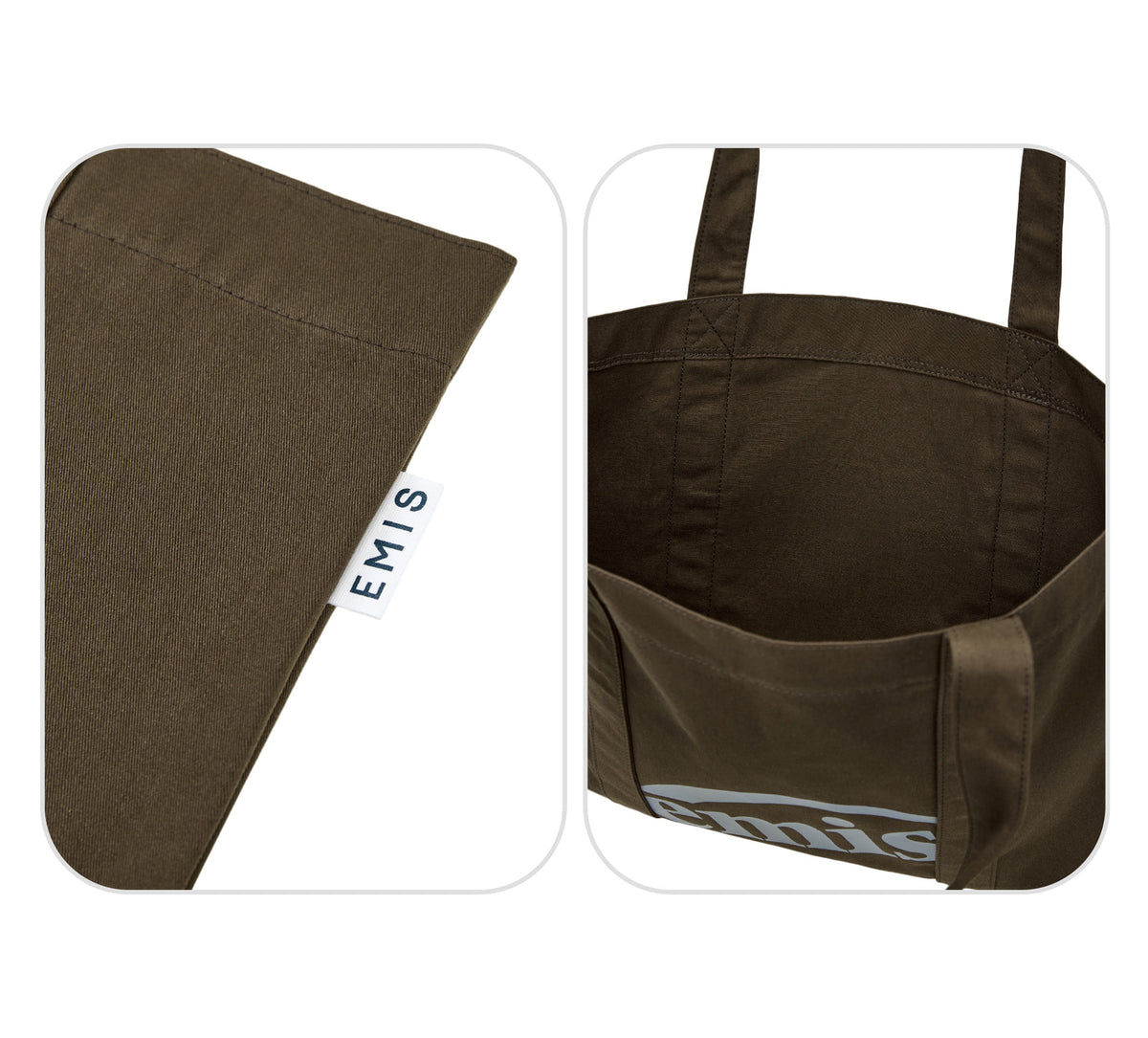 Emis Logo Palette Eco Bag-Brown