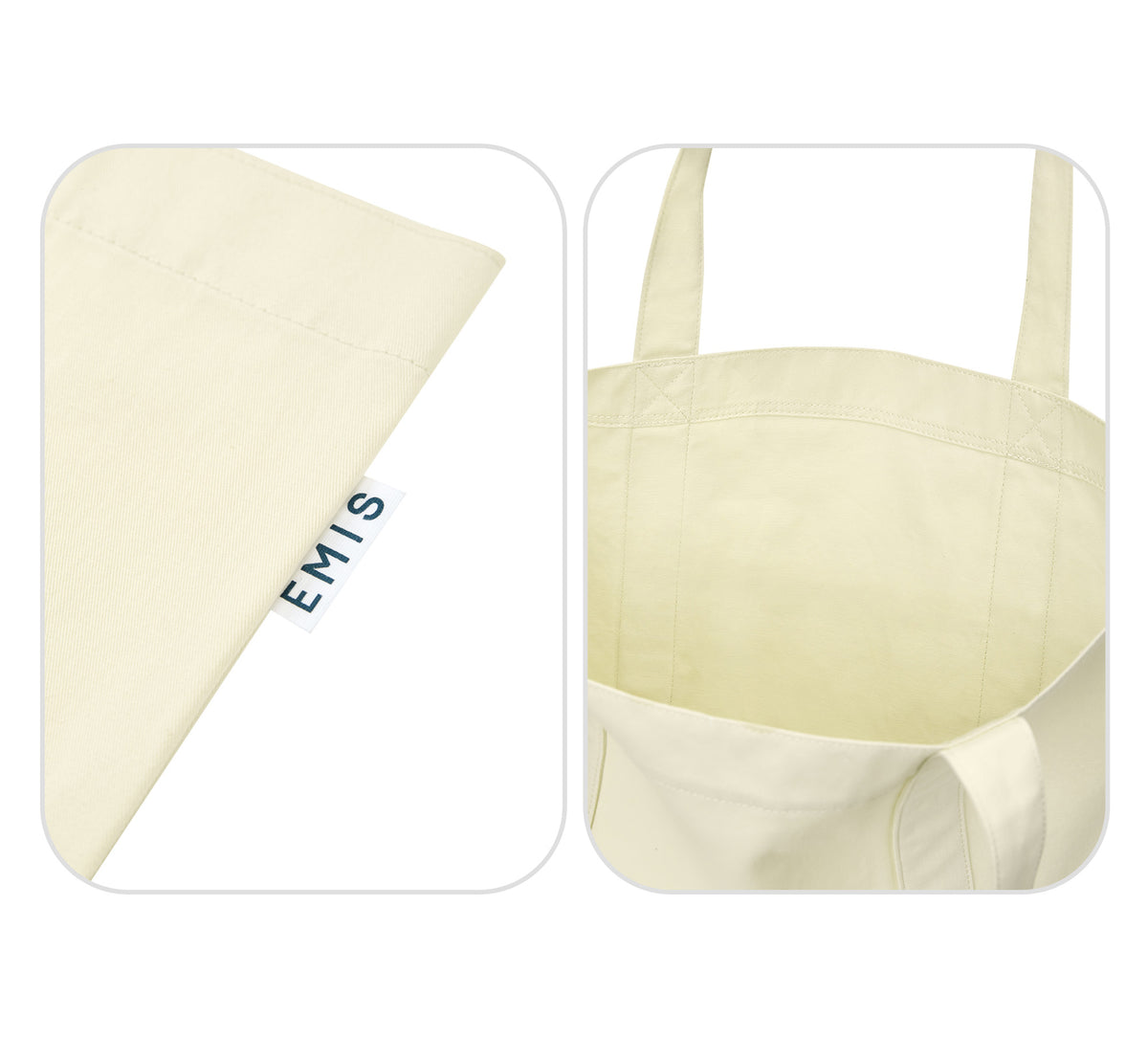 Emis Logo Palette Eco Bag-Ivory