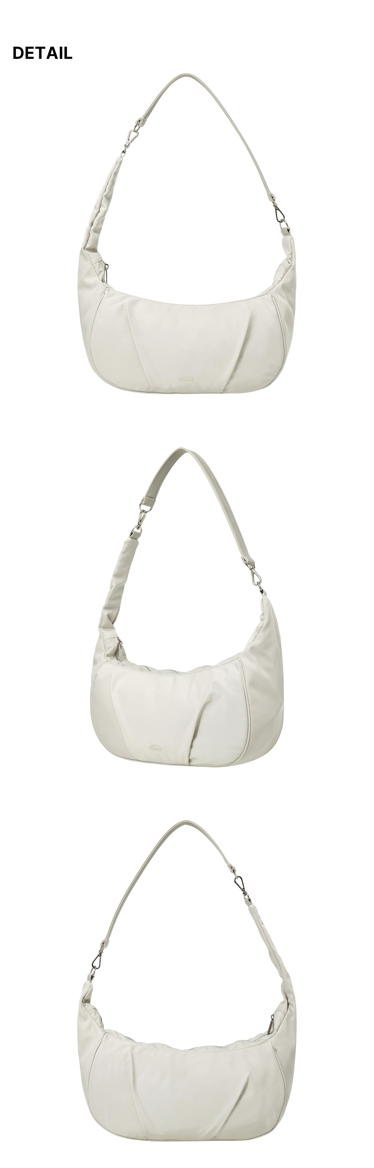 Emis Tonal 2Way Shoulder Bag-Ash Beige