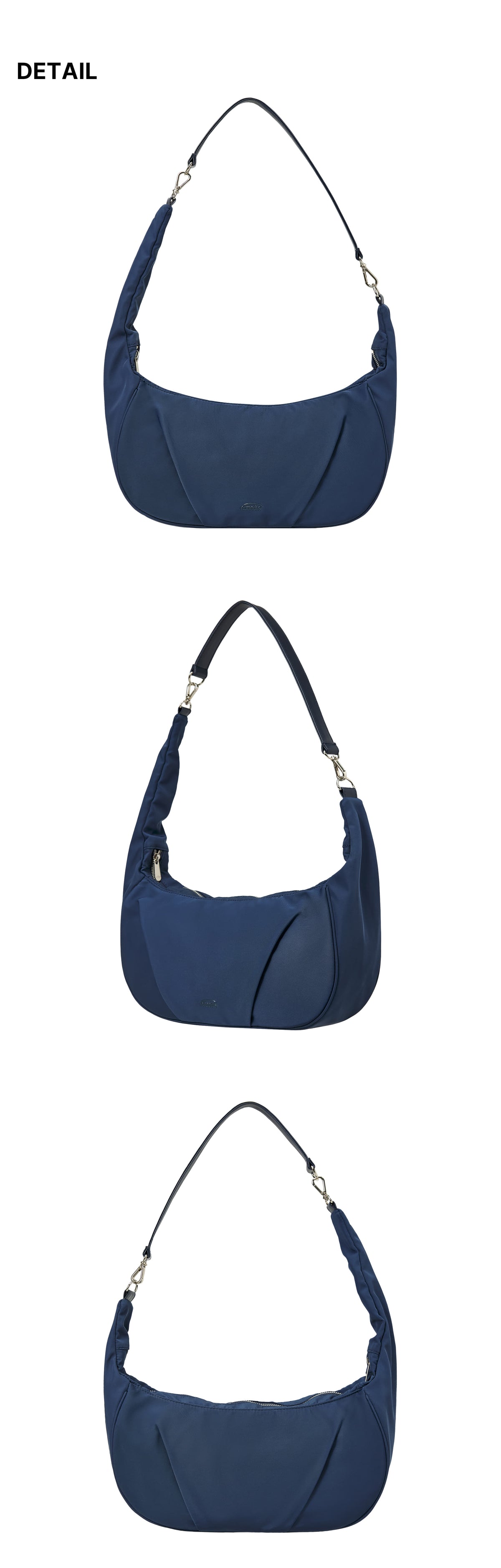 Emis Tonal 2Way Shoulder Bag-Navy