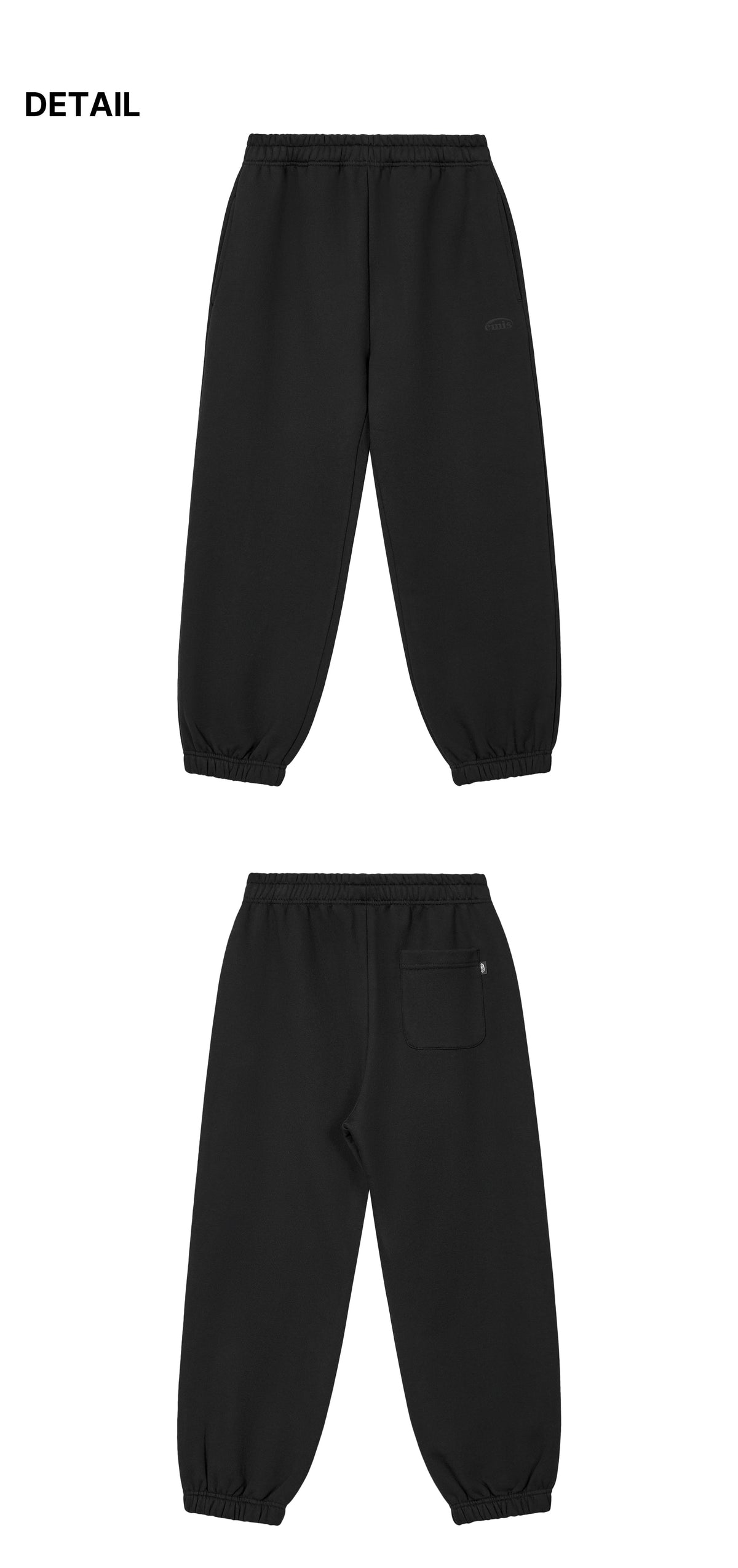 Emis Mono Logo Sweatpants-Black