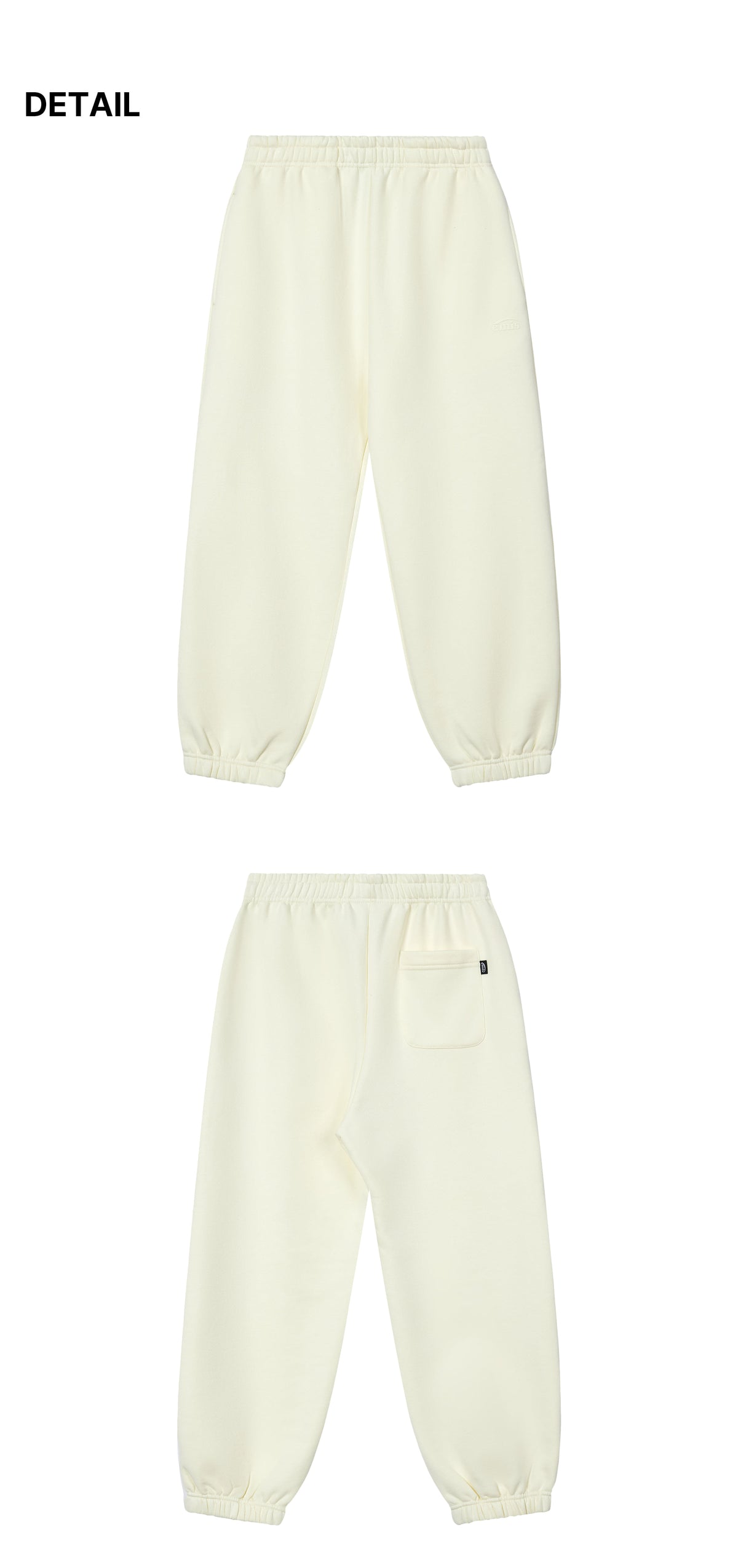 Emis Mono Logo Sweatpants-Cream