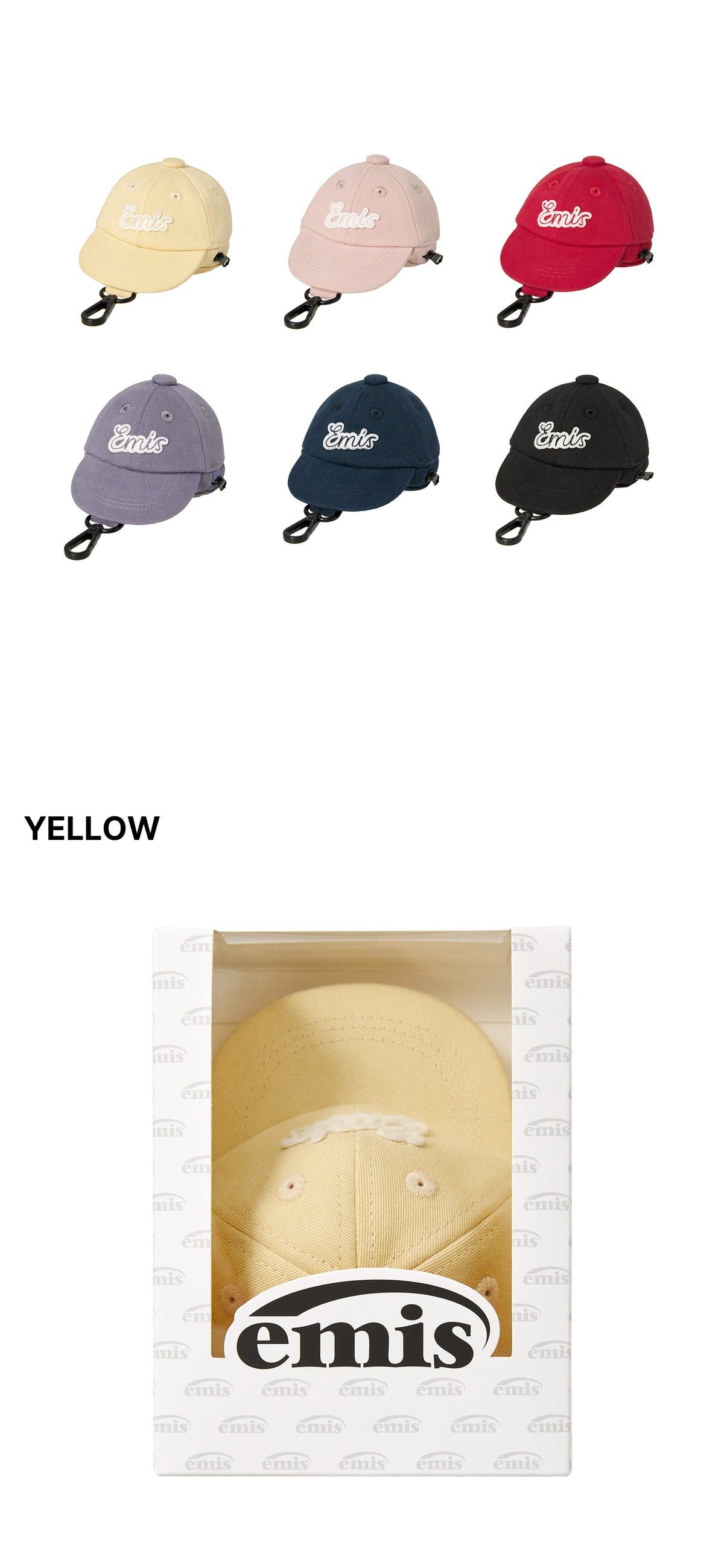 Emis Line Patch Ball Cap Pouch Keyring