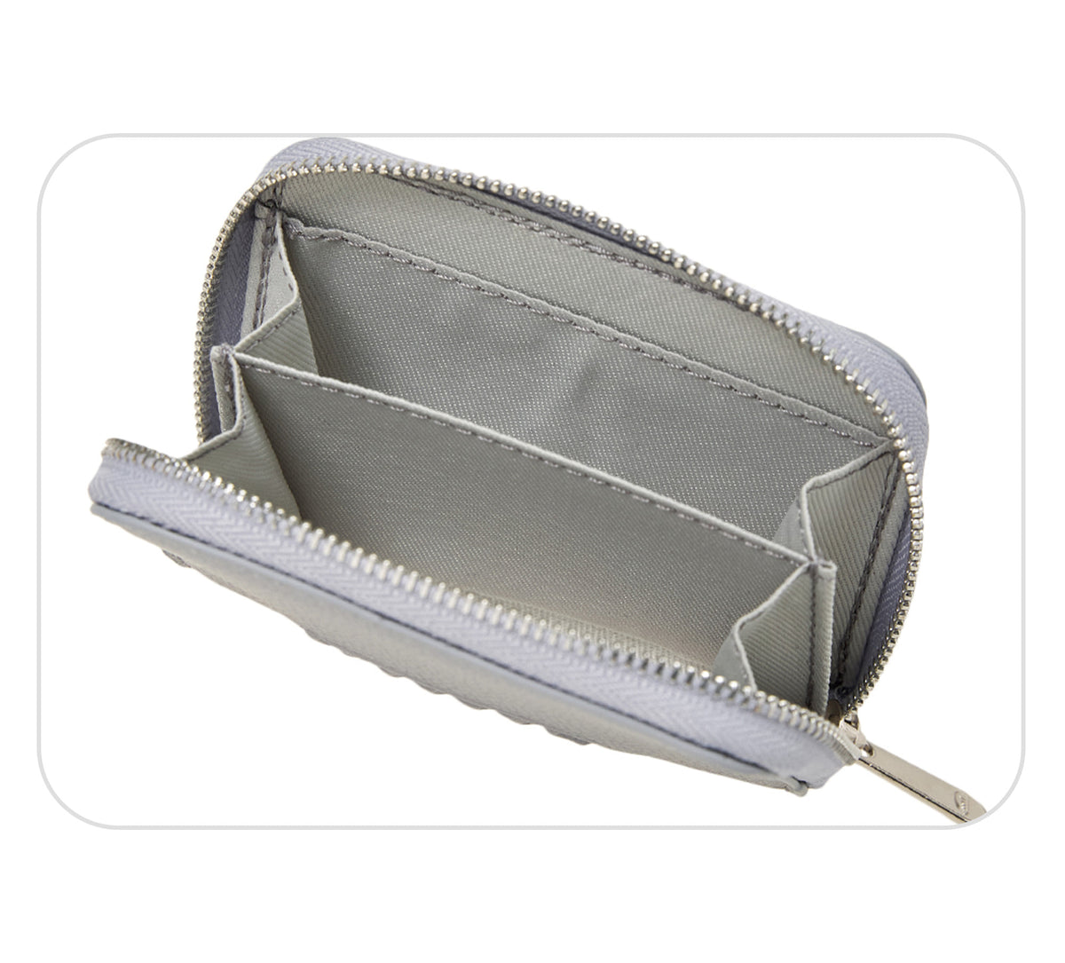 Emis Grain Logo Zip Wallet-Ash Blue