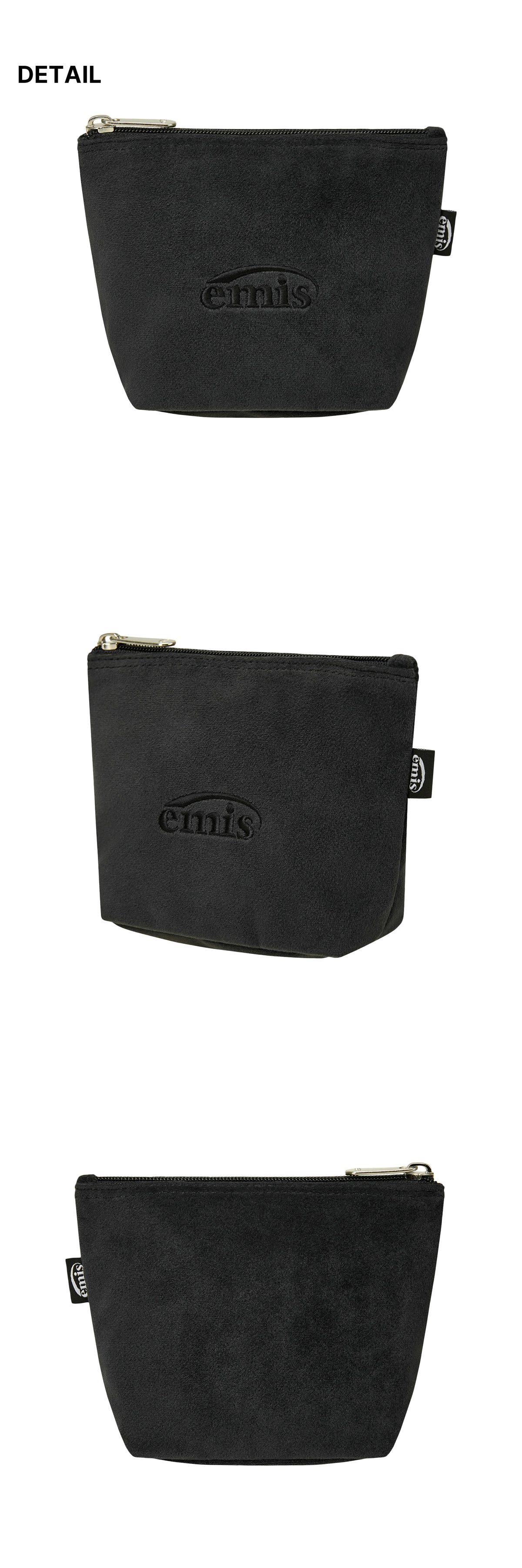 Emis Velvet Mini Pouch-Black