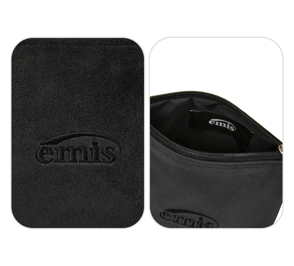 Emis Velvet Mini Pouch-Black