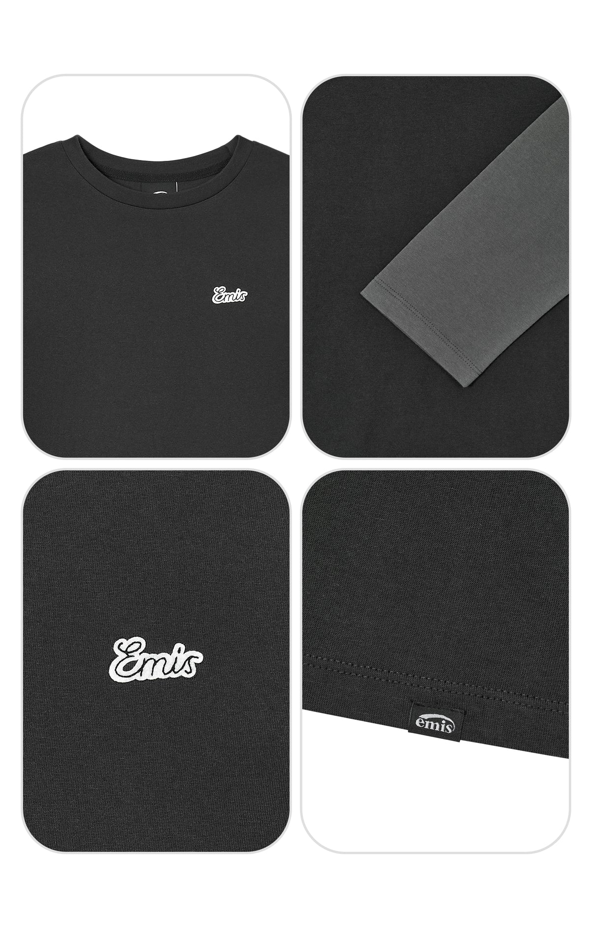 Emis Layered LS T-Shirt-Black