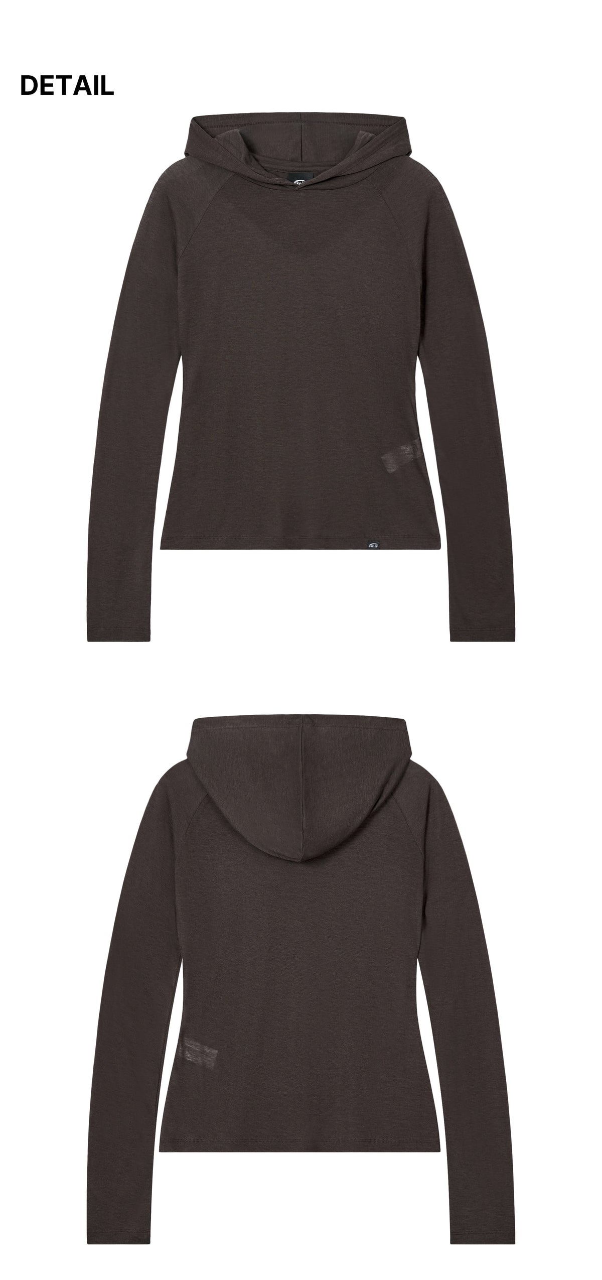 Emis Hooded LS T-Shrit-Brown