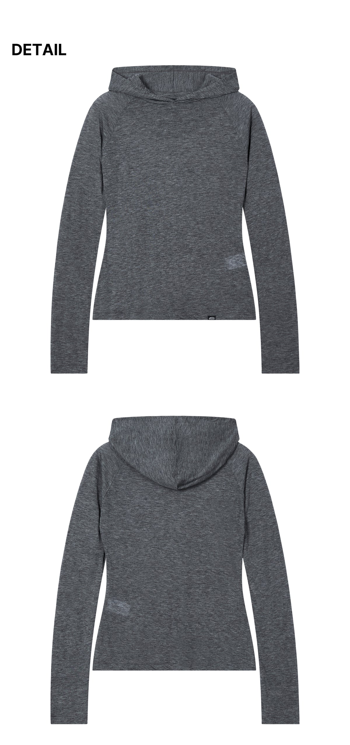 Emis Hooded LS T-Shrit-Gray