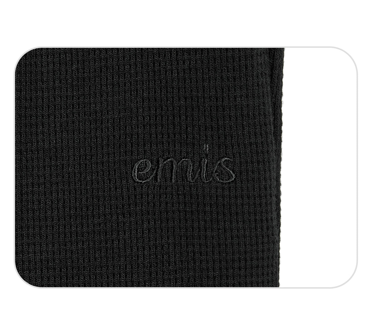 Emis Waffle Lounge Pants-Black