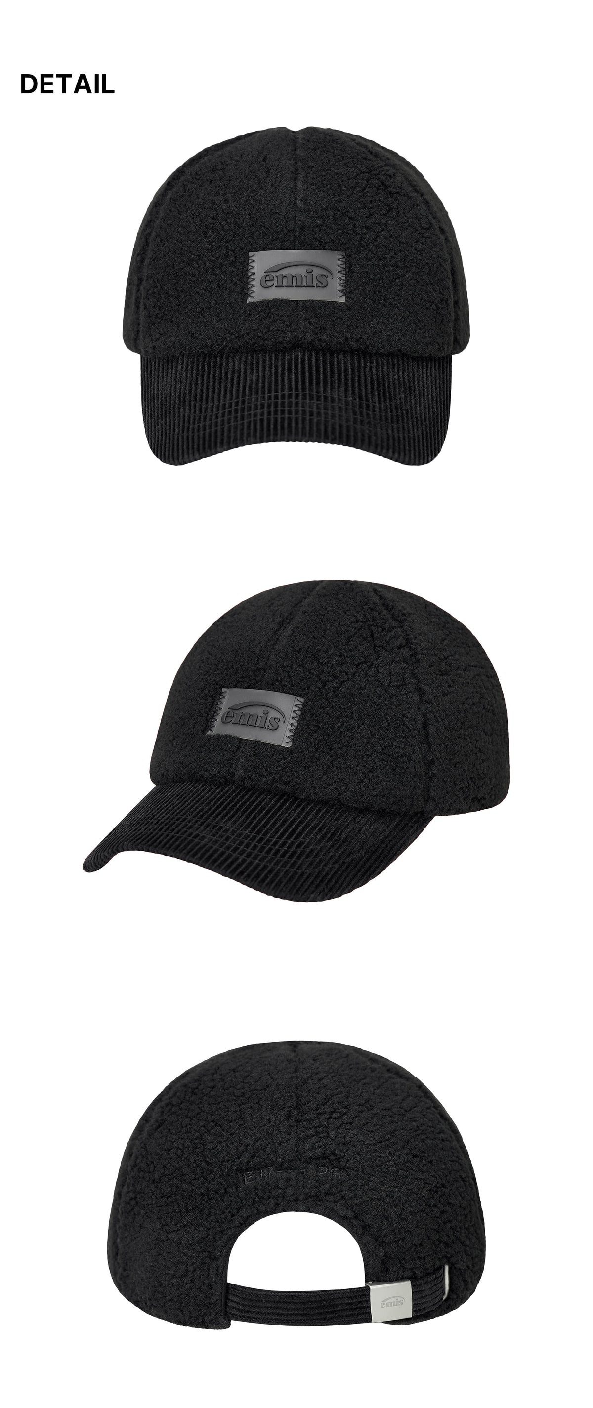 Emis Teddy Combi Cap-Black