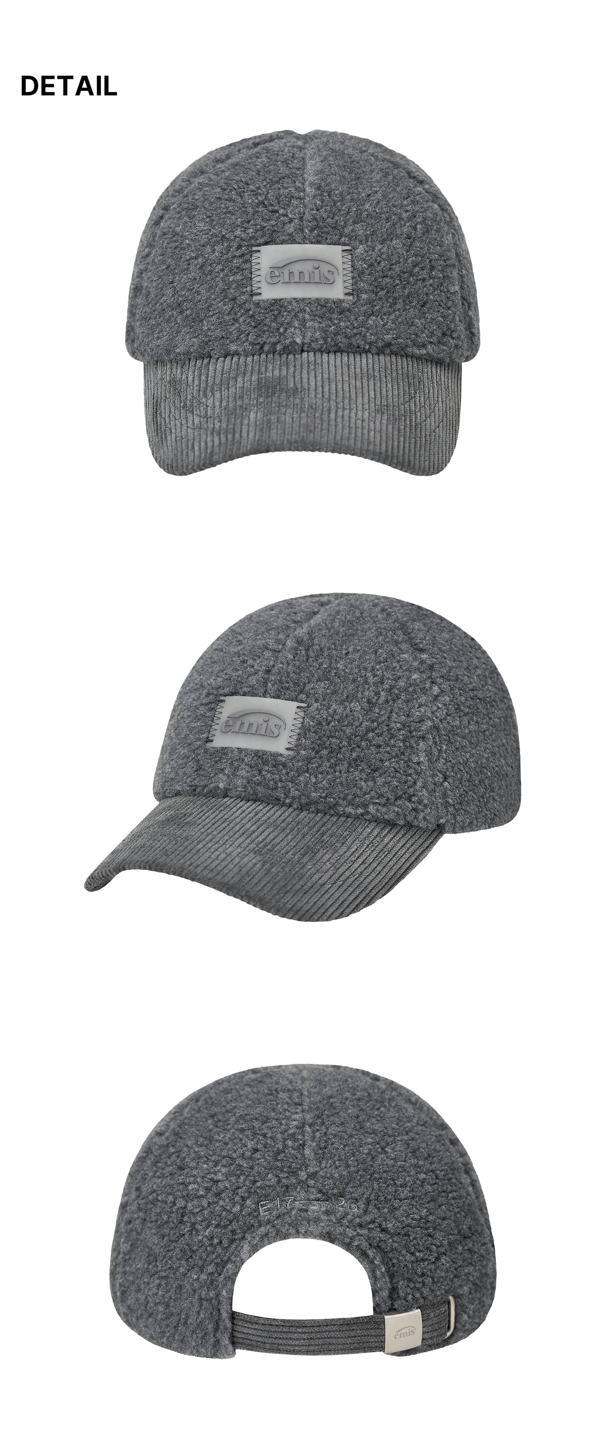 Emis Teddy Combi Cap-Gray
