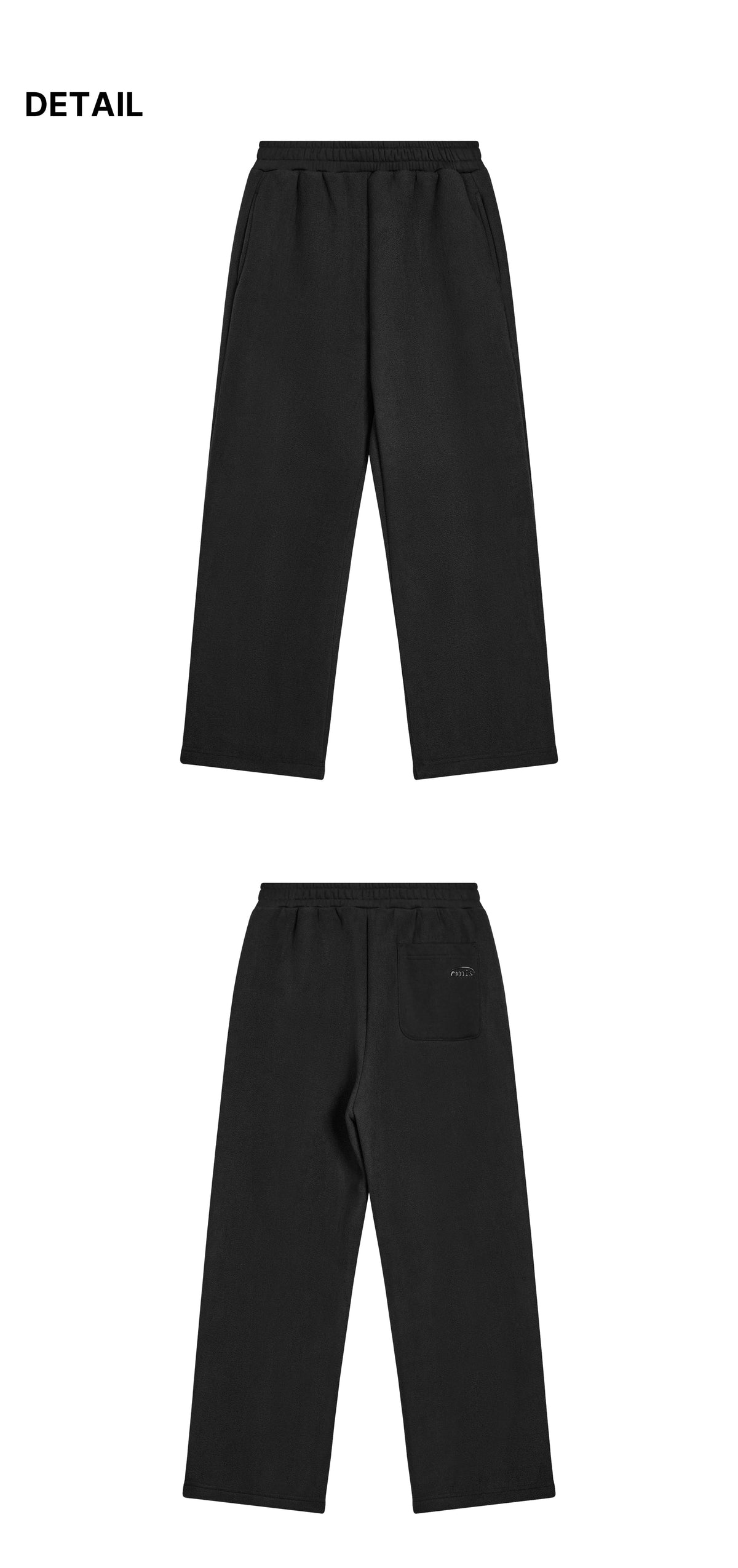 Emis Fleece Combi Pants-Black