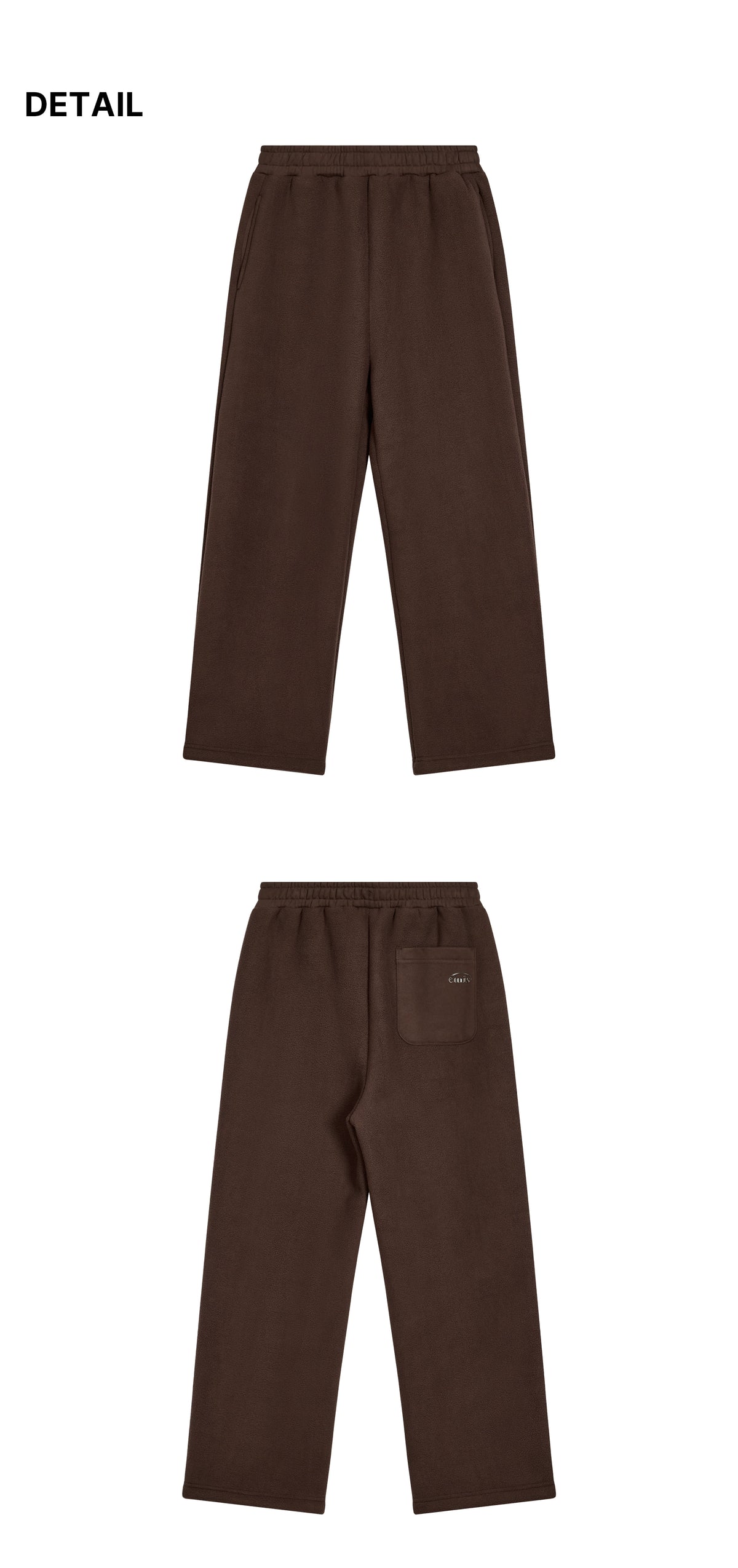 Emis Fleece Combi Pants-Brown